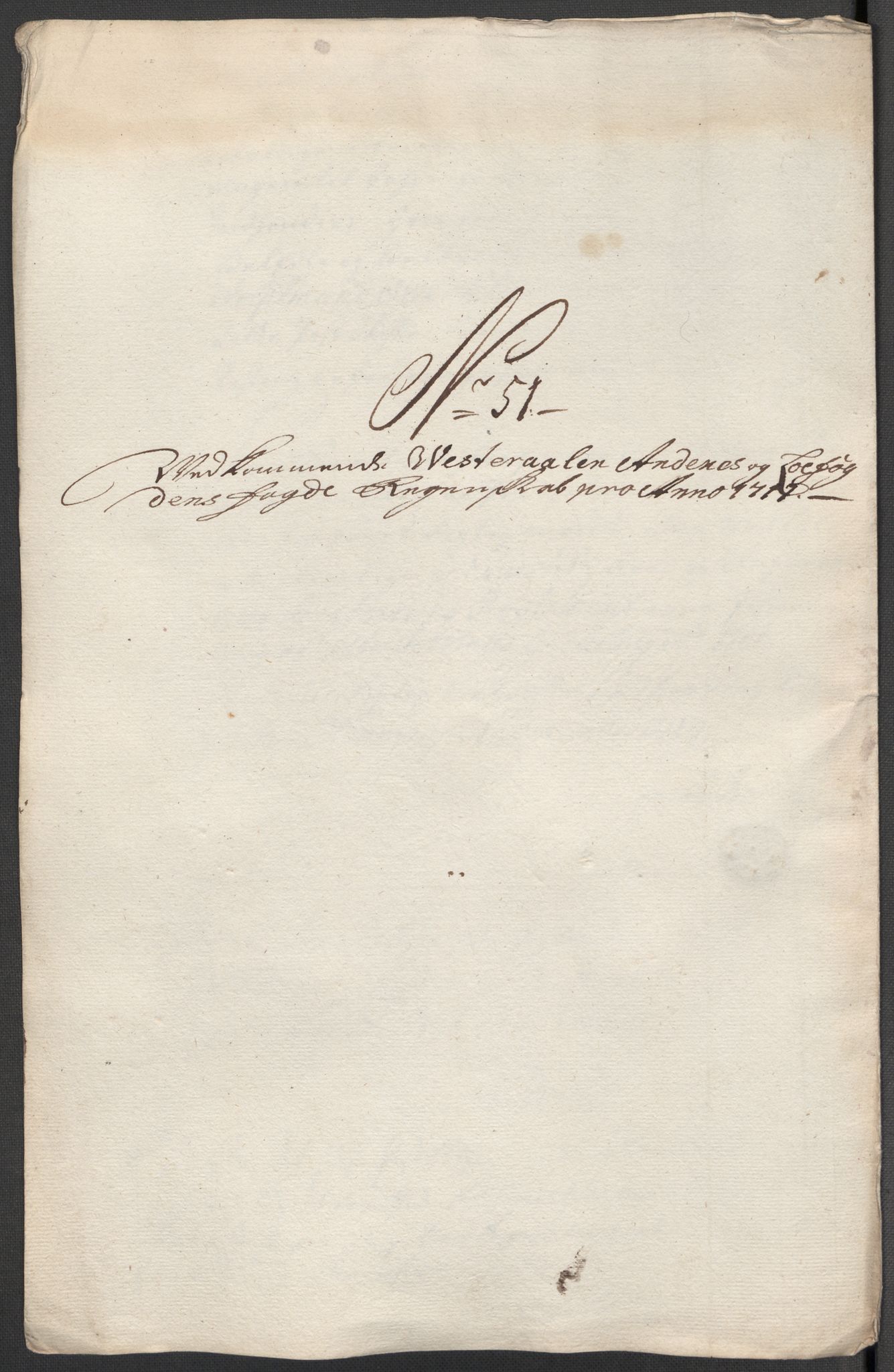 Rentekammeret inntil 1814, Reviderte regnskaper, Fogderegnskap, AV/RA-EA-4092/R67/L4683: Fogderegnskap Vesterålen, Andenes og Lofoten, 1717, p. 266