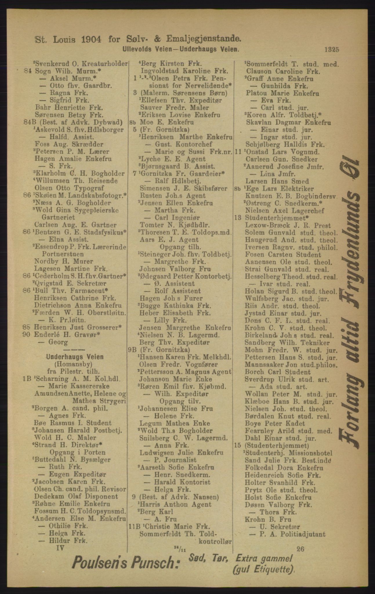 Kristiania/Oslo adressebok, PUBL/-, 1906, p. 1325