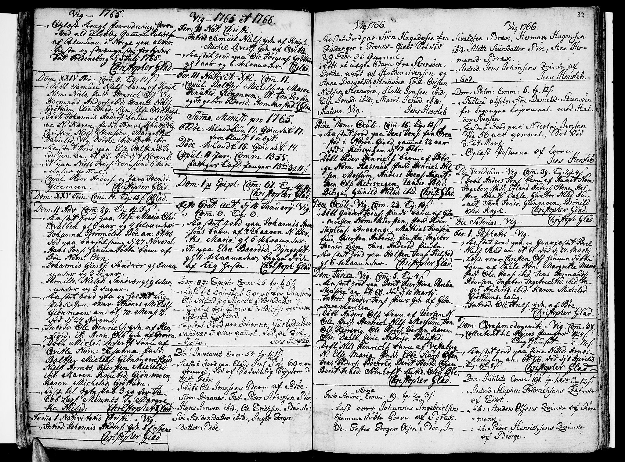 Ministerialprotokoller, klokkerbøker og fødselsregistre - Nordland, SAT/A-1459/812/L0173: Parish register (official) no. 812A02, 1752-1800, p. 32