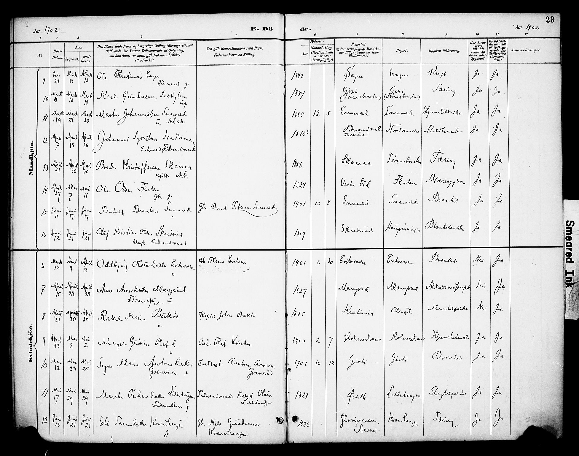 Våler prestekontor, Hedmark, AV/SAH-PREST-040/H/Ha/Haa/L0006: Parish register (official) no. 6, 1894-1908, p. 23