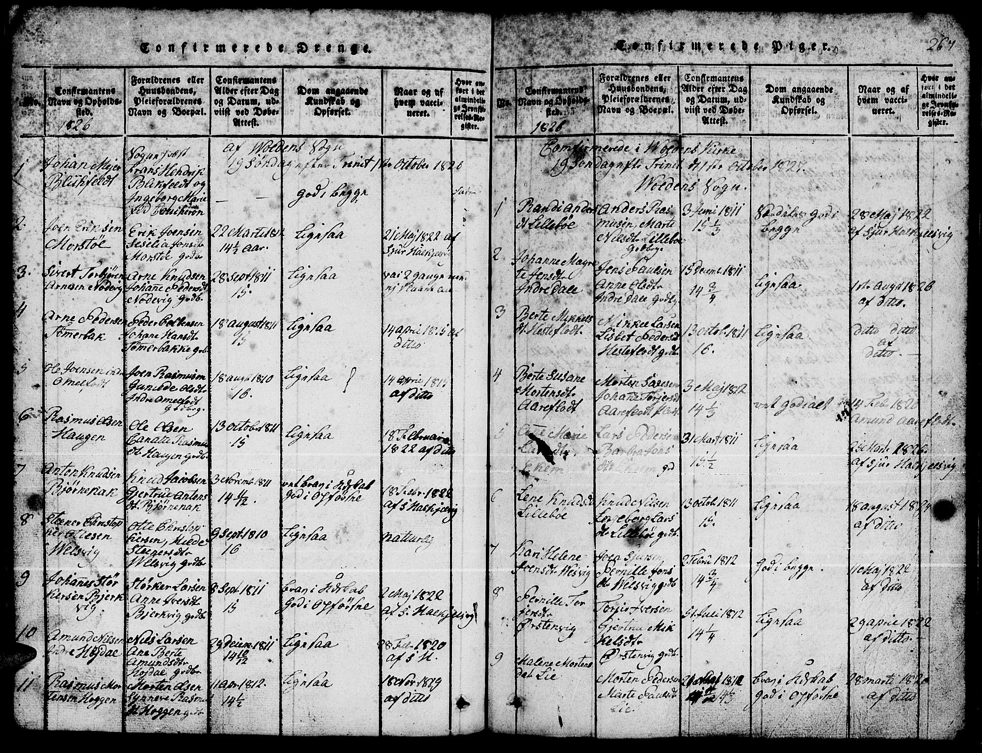 Ministerialprotokoller, klokkerbøker og fødselsregistre - Møre og Romsdal, AV/SAT-A-1454/511/L0155: Parish register (copy) no. 511C01, 1817-1829, p. 267