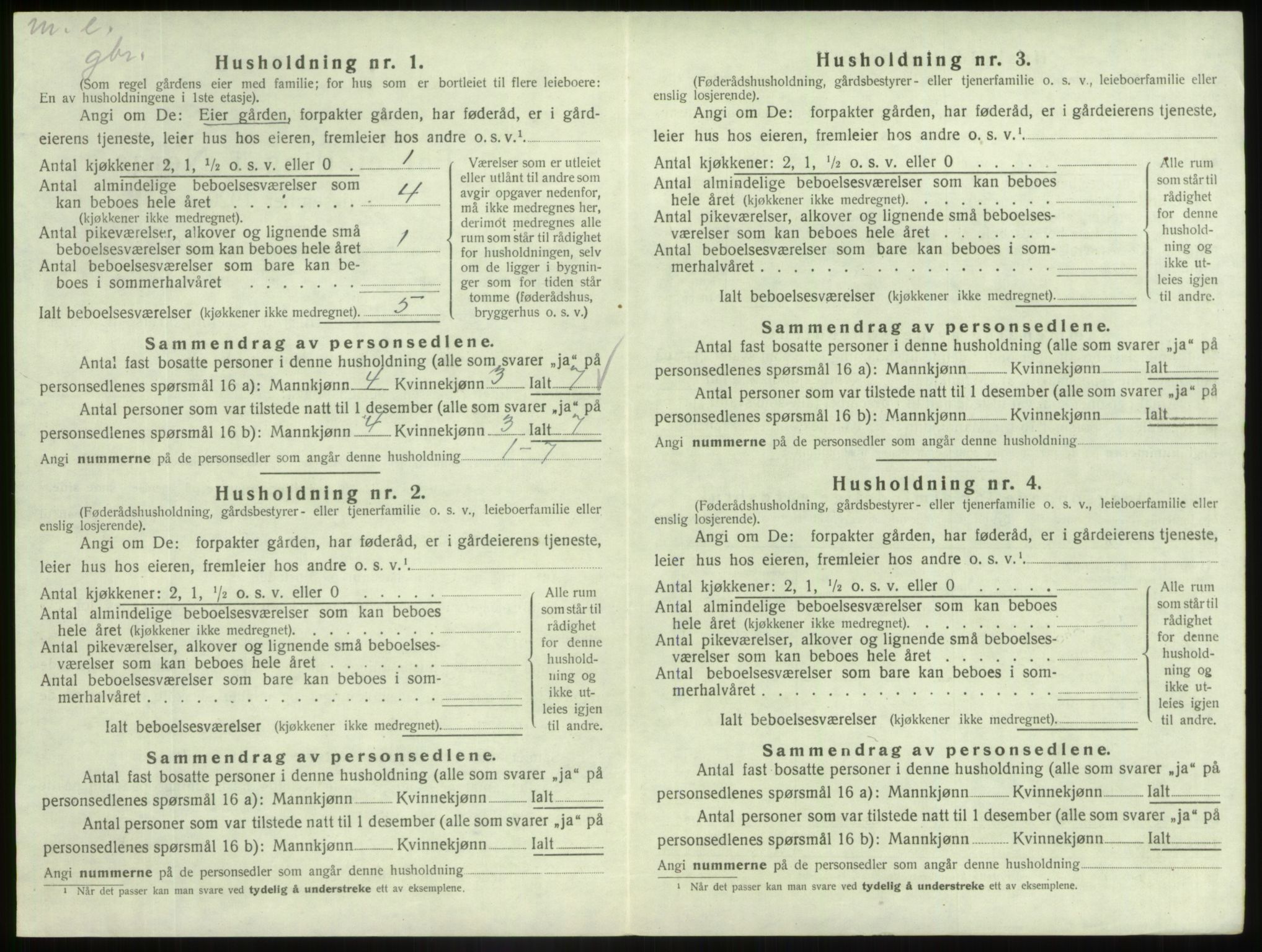 SAB, 1920 census for Askvoll, 1920, p. 449