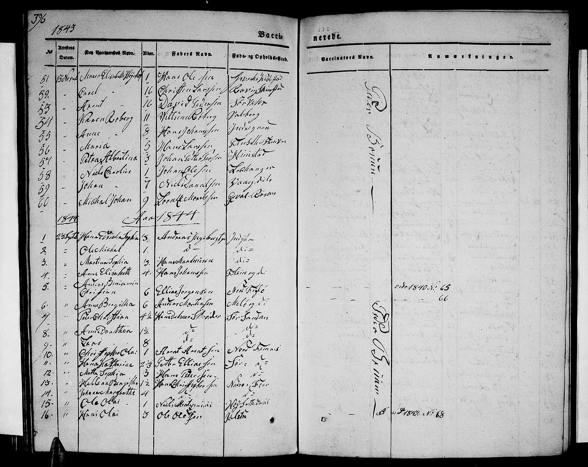 Ministerialprotokoller, klokkerbøker og fødselsregistre - Nordland, SAT/A-1459/805/L0106: Parish register (copy) no. 805C02, 1841-1861, p. 396