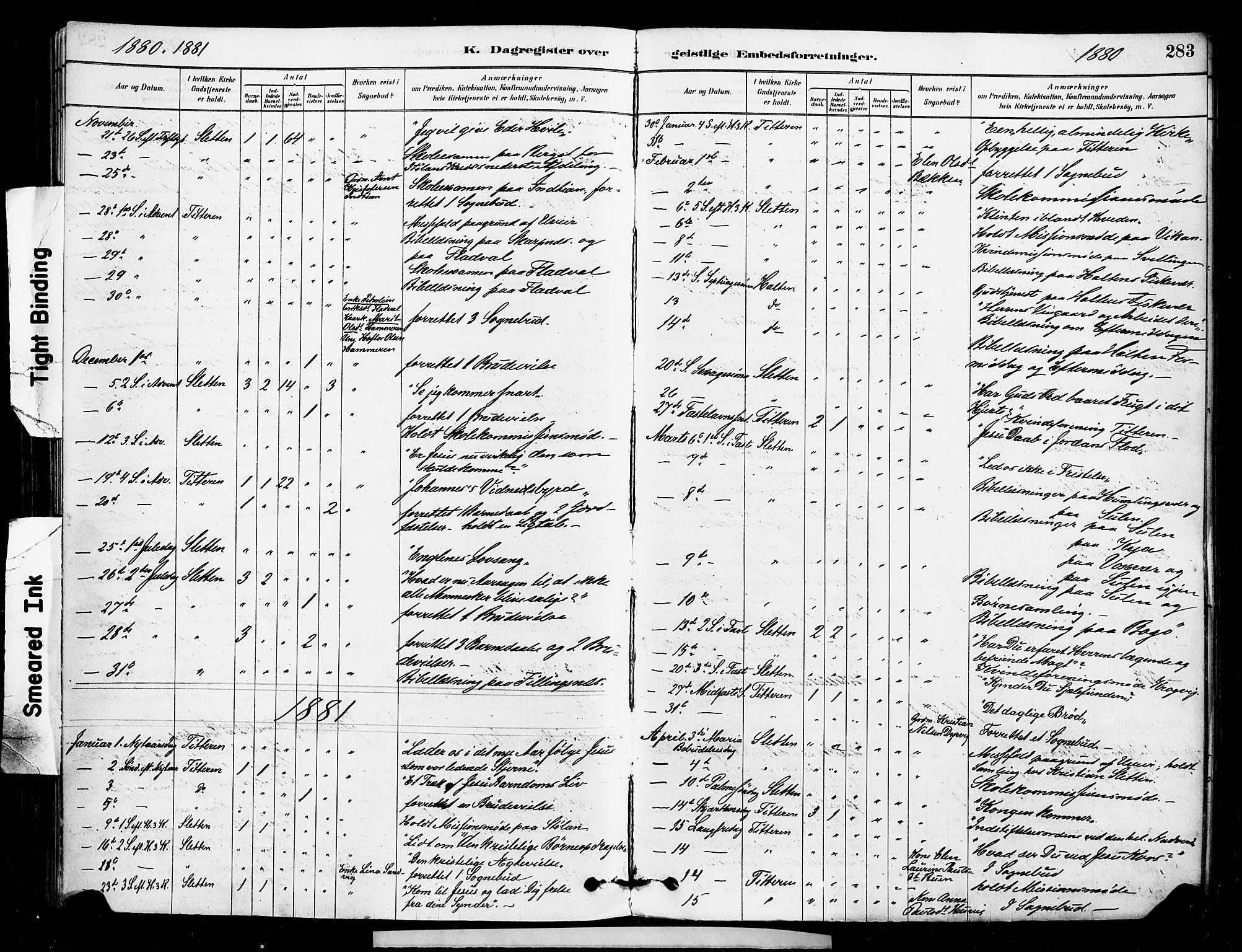 Ministerialprotokoller, klokkerbøker og fødselsregistre - Sør-Trøndelag, AV/SAT-A-1456/640/L0578: Parish register (official) no. 640A03, 1879-1889, p. 283