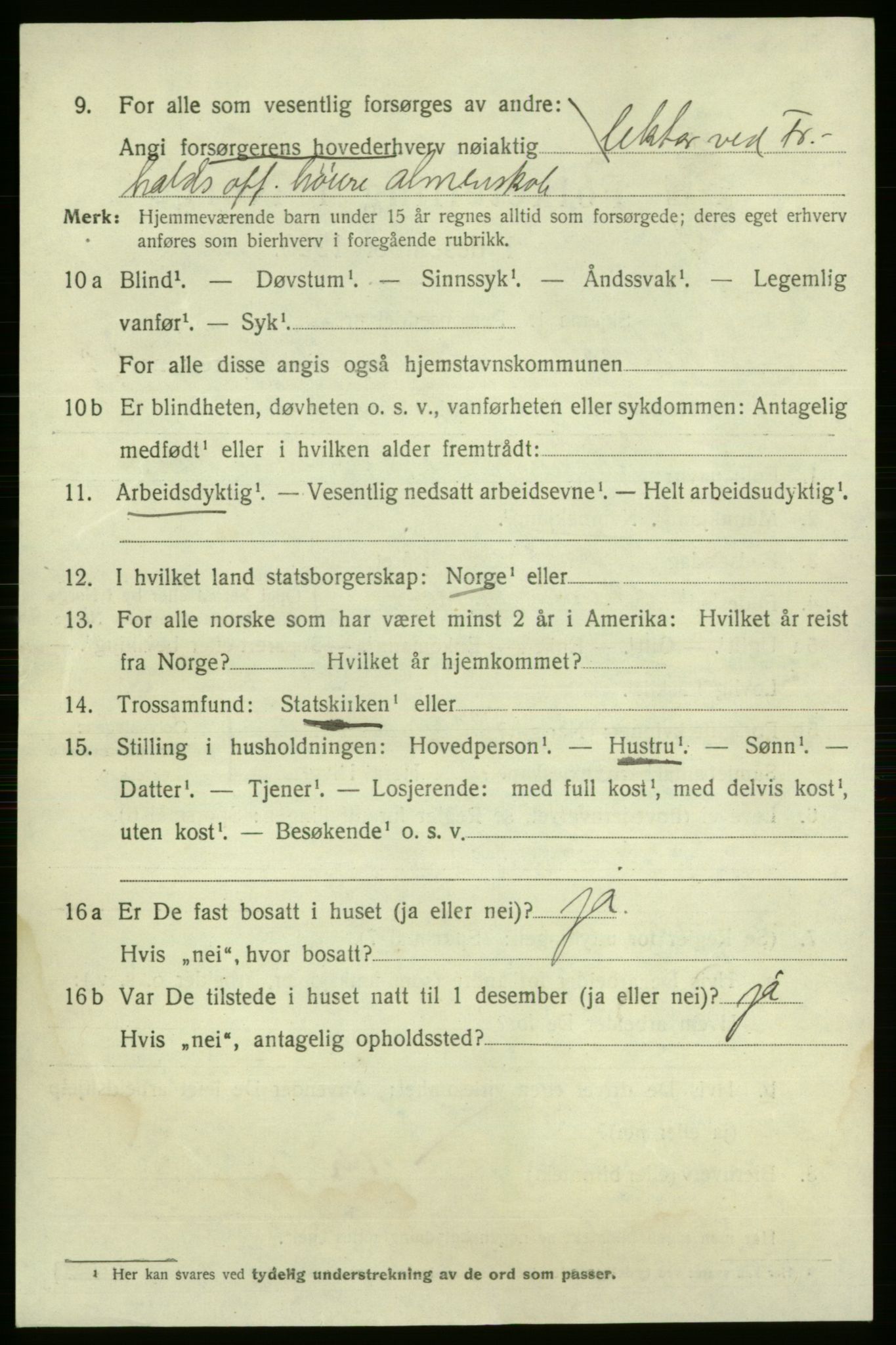 SAO, 1920 census for Fredrikshald, 1920, p. 17415