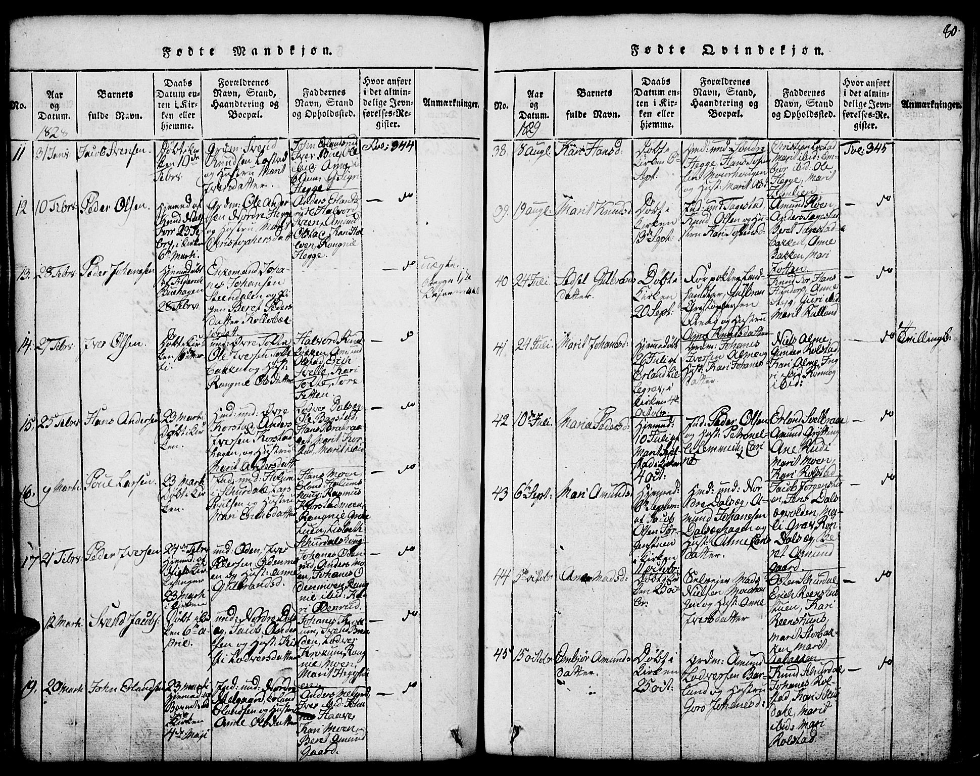 Fron prestekontor, SAH/PREST-078/H/Ha/Hab/L0001: Parish register (copy) no. 1, 1816-1843, p. 80
