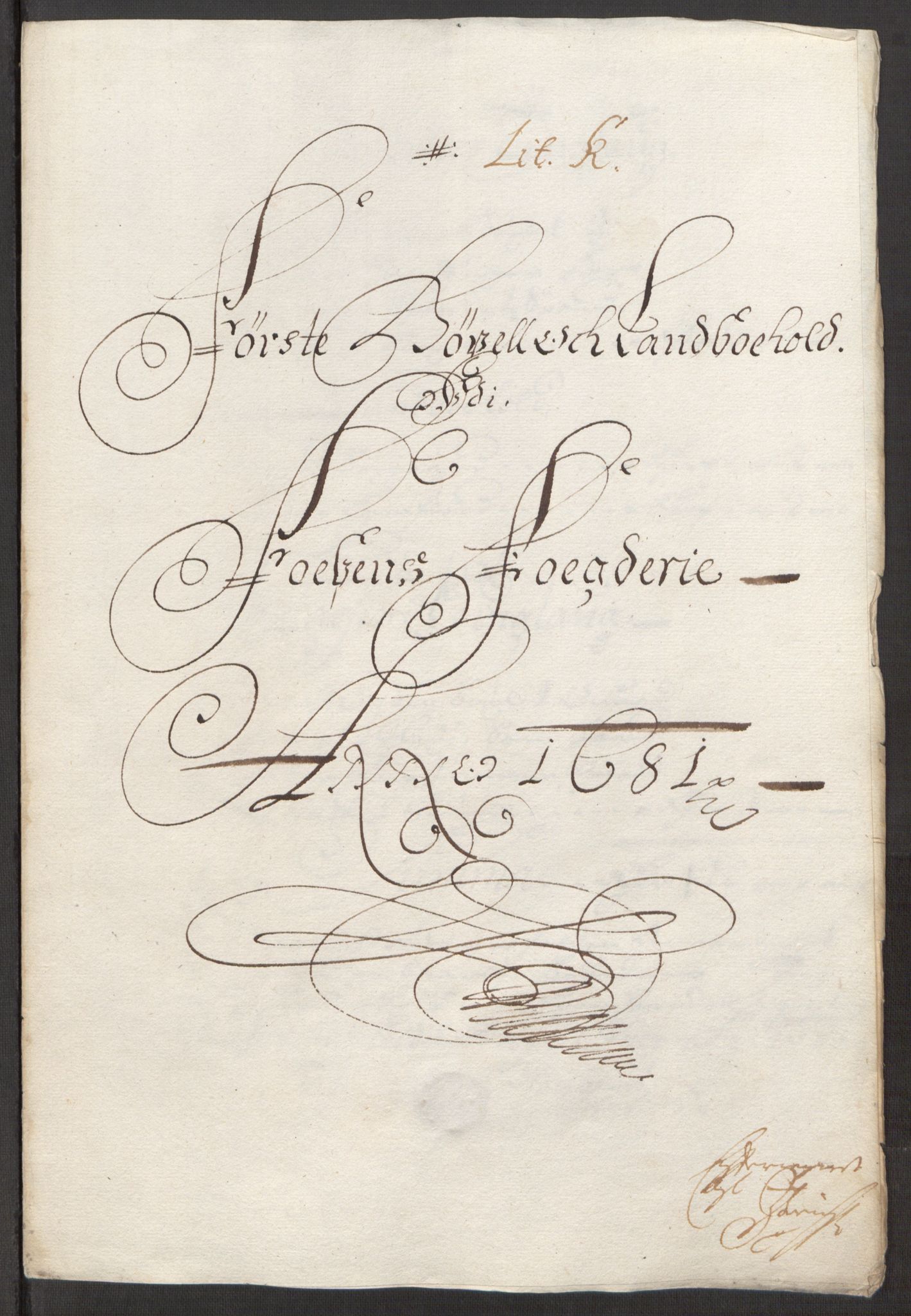 Rentekammeret inntil 1814, Reviderte regnskaper, Stiftamtstueregnskaper, Trondheim stiftamt og Nordland amt, AV/RA-EA-6044/R/Rf/L0064: Trondheim stiftamt, 1681