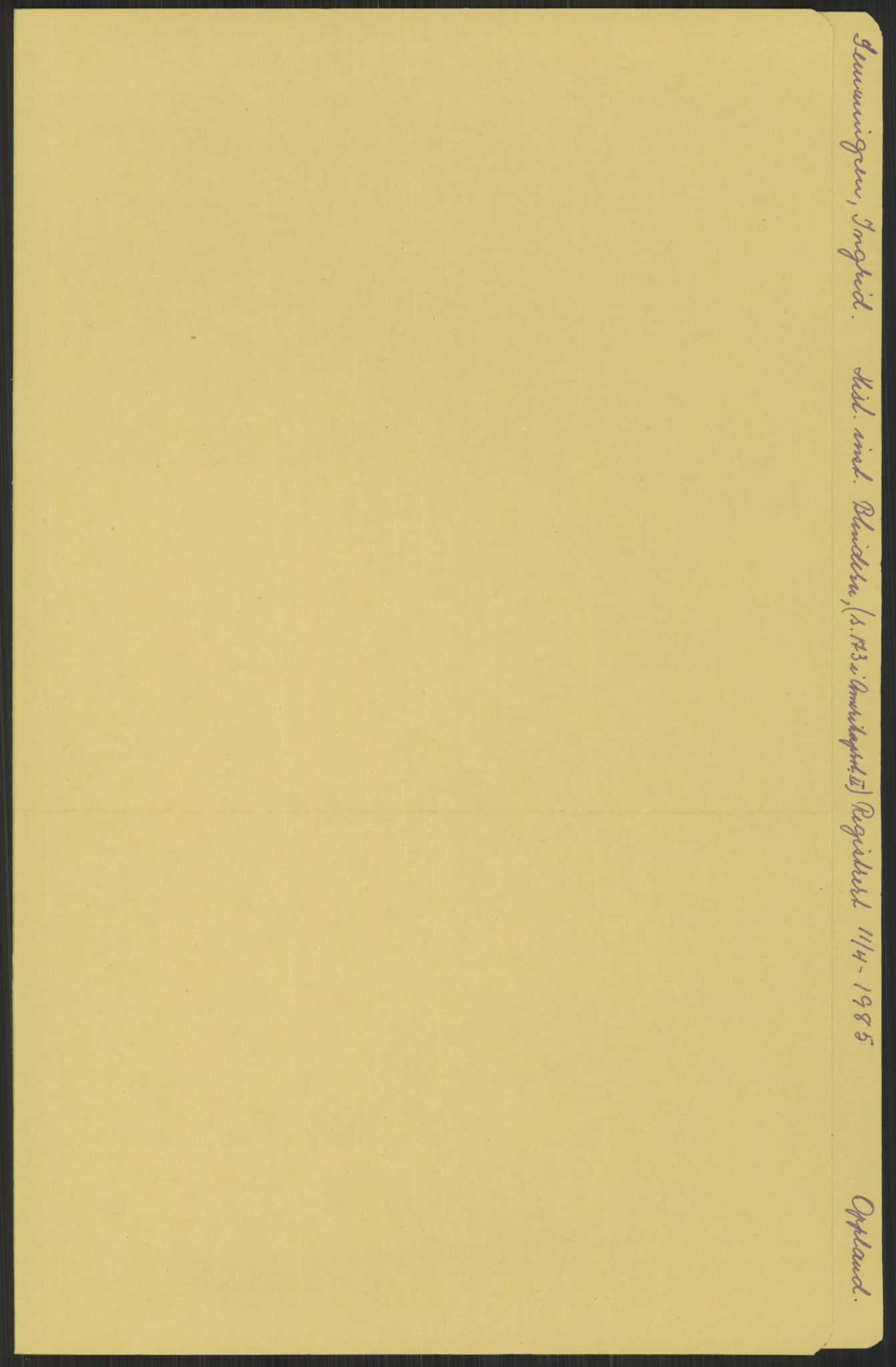 Samlinger til kildeutgivelse, Amerikabrevene, RA/EA-4057/F/L0014: Innlån fra Oppland: Nyberg - Slettahaugen, 1838-1914, p. 823