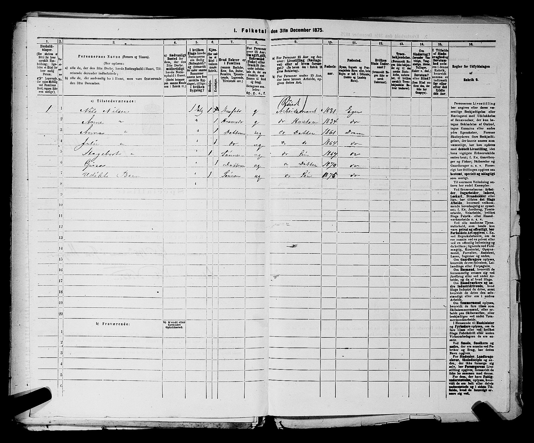 SAKO, 1875 census for 0602 Drammen, 1875, p. 669