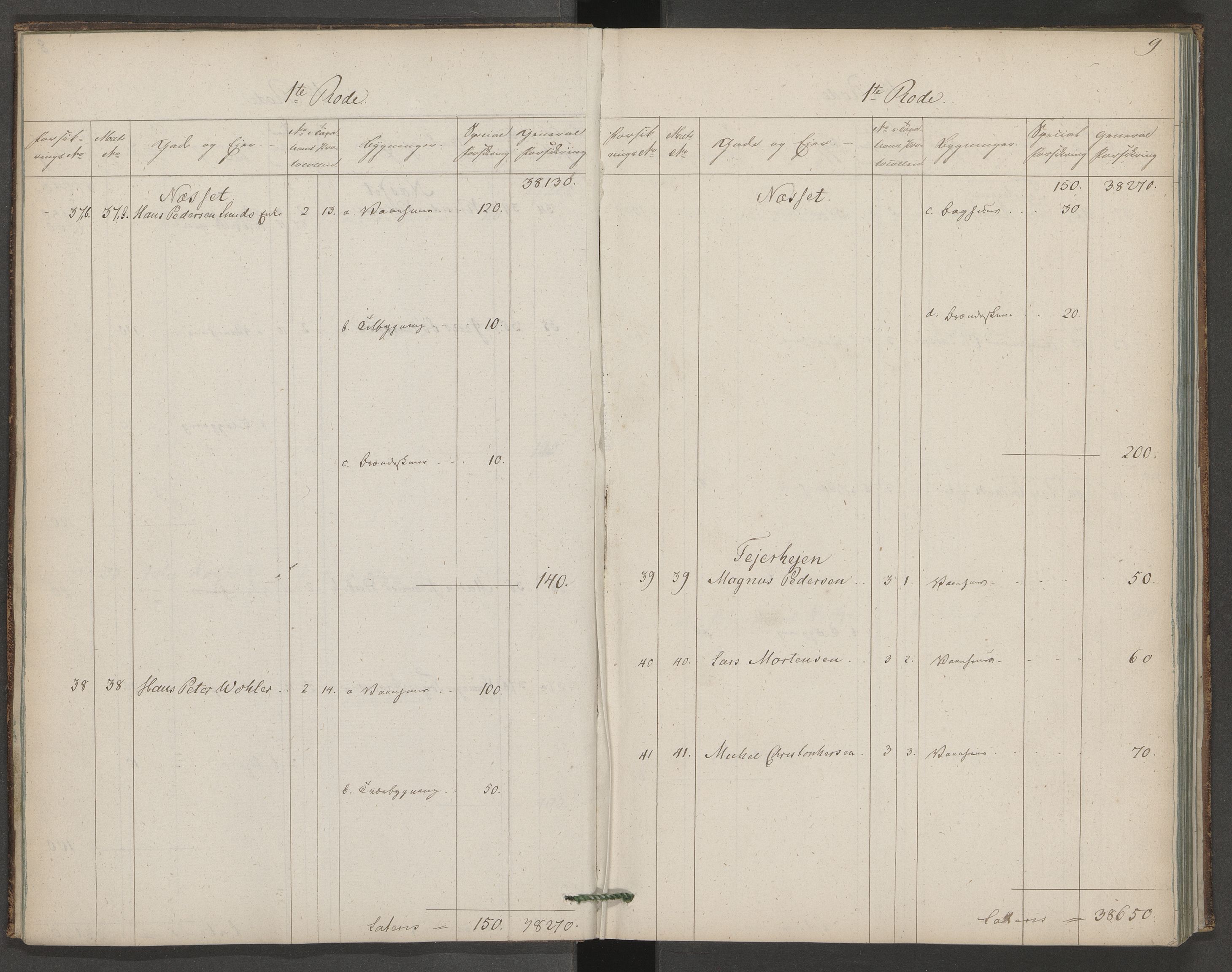 Norges Brannkasse Arendal, AV/SAK-2241-0002/F/Fa/L0041: Brannforsikringsprotokoll nr. 39, 1827-1836
