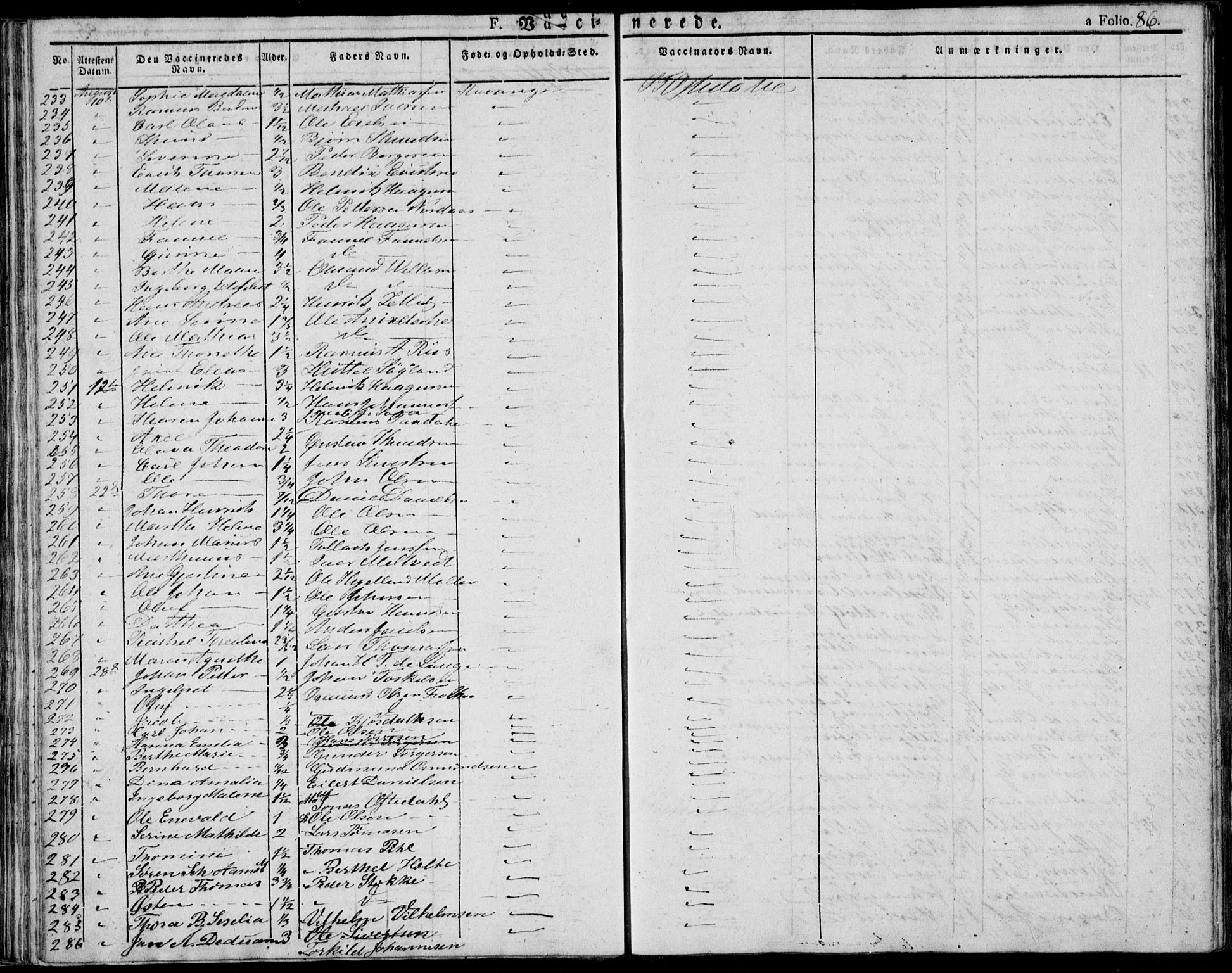 Domkirken sokneprestkontor, AV/SAST-A-101812/001/30/30BA/L0010: Parish register (official) no. A 10, 1821-1859, p. 86