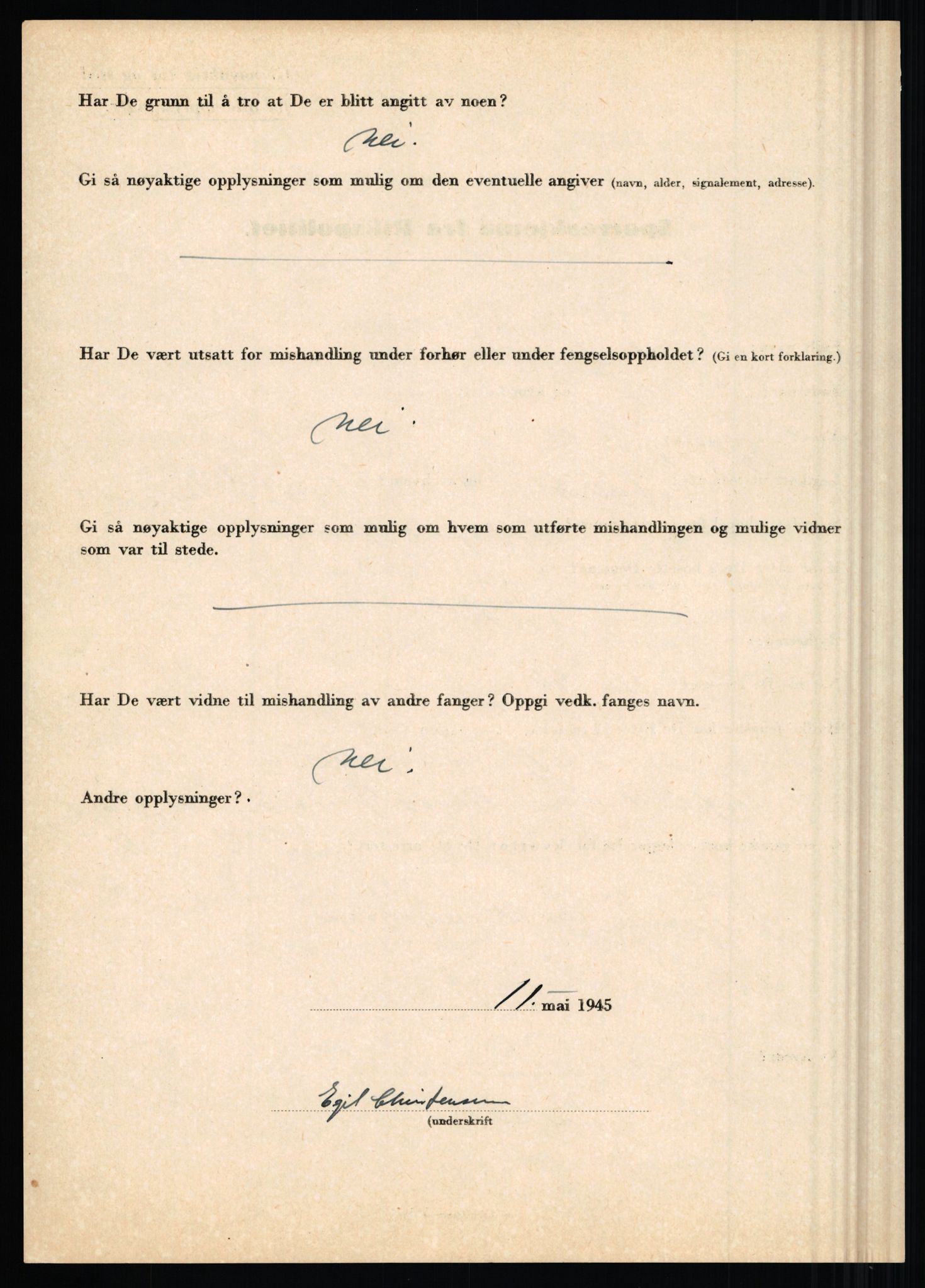 Rikspolitisjefen, AV/RA-S-1560/L/L0009: Karlsen, Aksel Emanuel - Kristiansen, Øivind Vetre, 1940-1945, p. 890