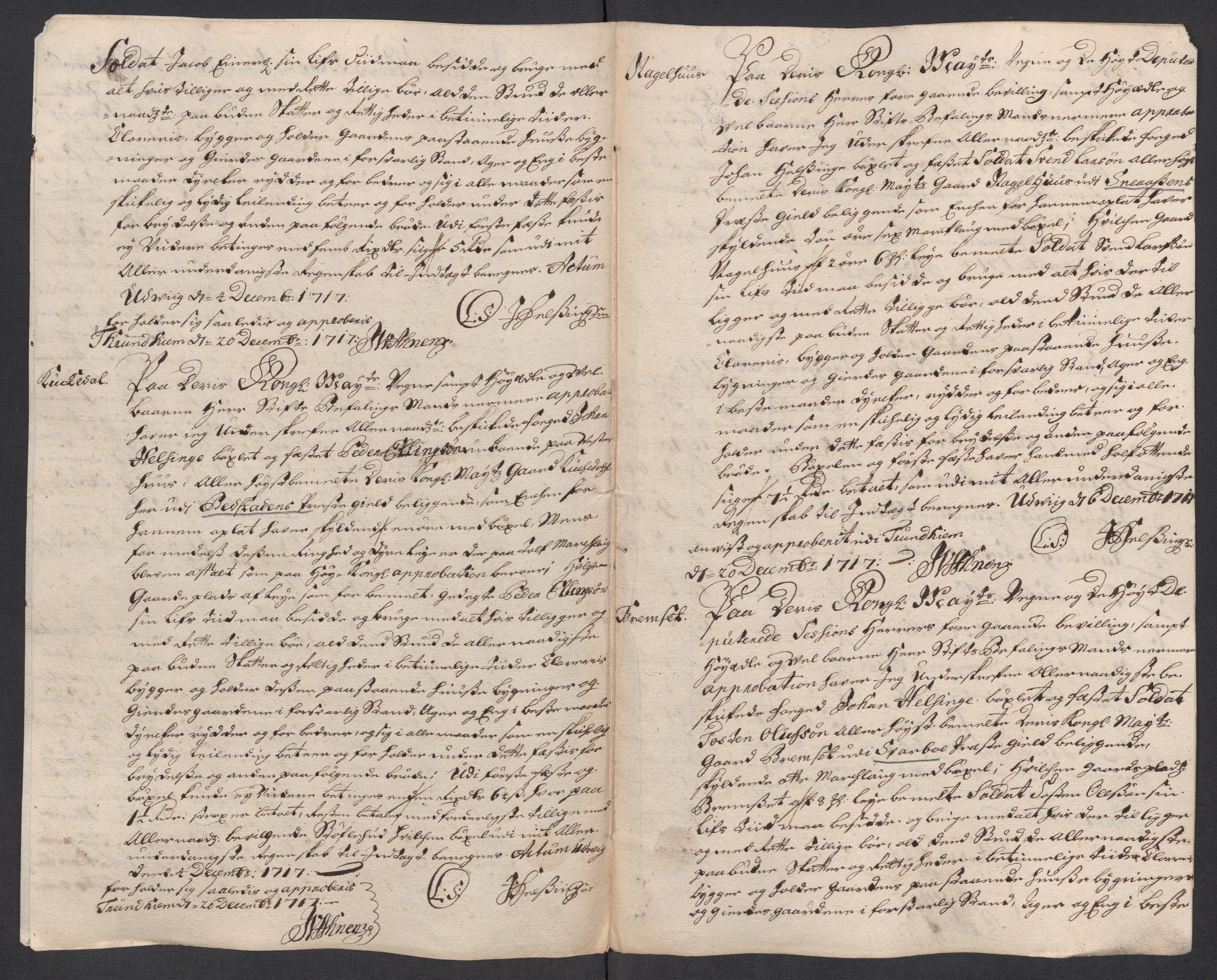 Rentekammeret inntil 1814, Reviderte regnskaper, Fogderegnskap, AV/RA-EA-4092/R63/L4325: Fogderegnskap Inderøy, 1717, p. 211