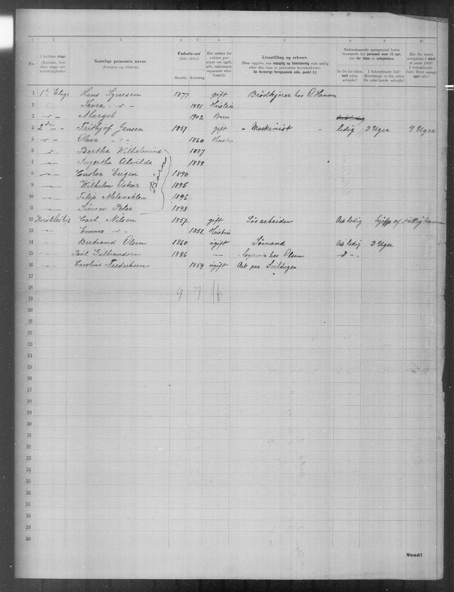 OBA, Municipal Census 1903 for Kristiania, 1903, p. 22869