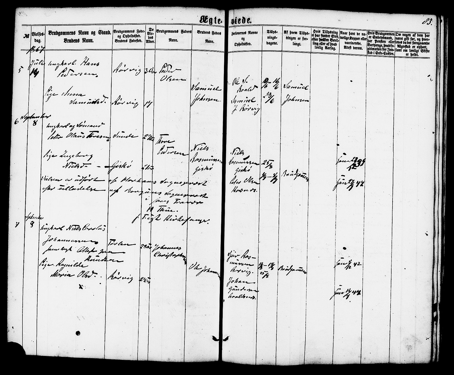 Ministerialprotokoller, klokkerbøker og fødselsregistre - Møre og Romsdal, AV/SAT-A-1454/537/L0518: Parish register (official) no. 537A02, 1862-1876, p. 83