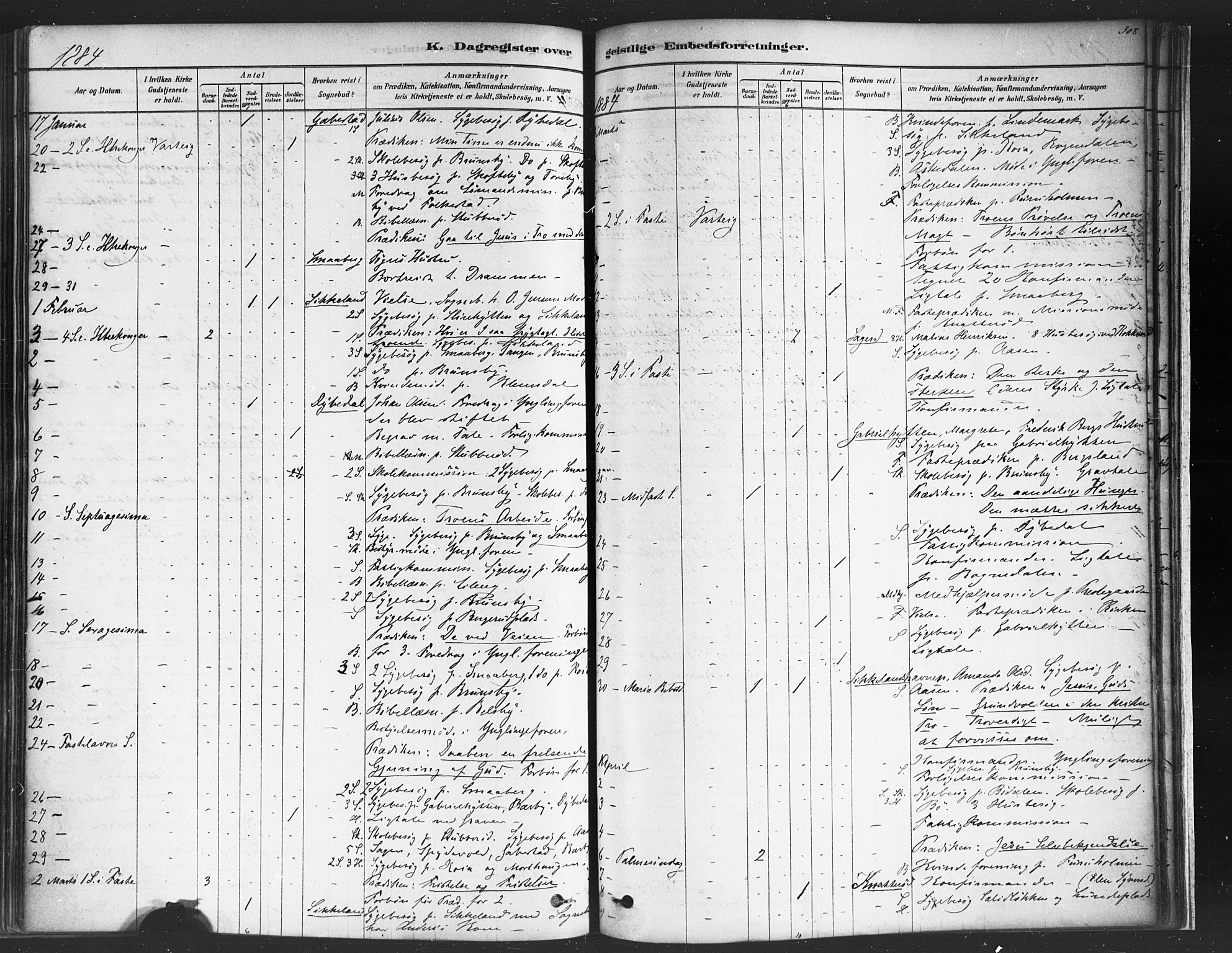 Varteig prestekontor Kirkebøker, SAO/A-10447a/F/Fa/L0002: Parish register (official) no. 2, 1878-1899, p. 308