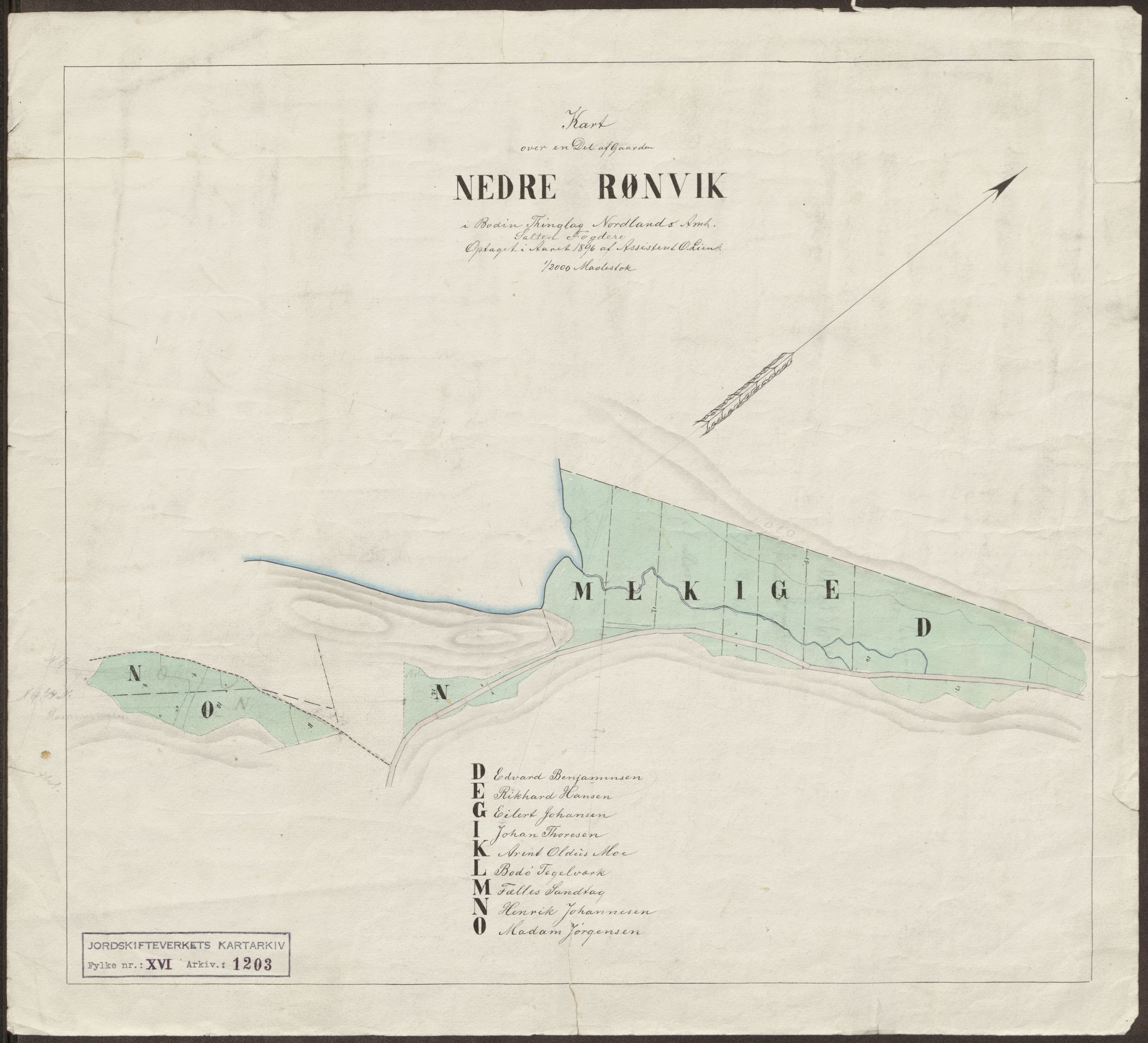 Jordskifteverkets kartarkiv, AV/RA-S-3929/T, 1859-1988, p. 1372