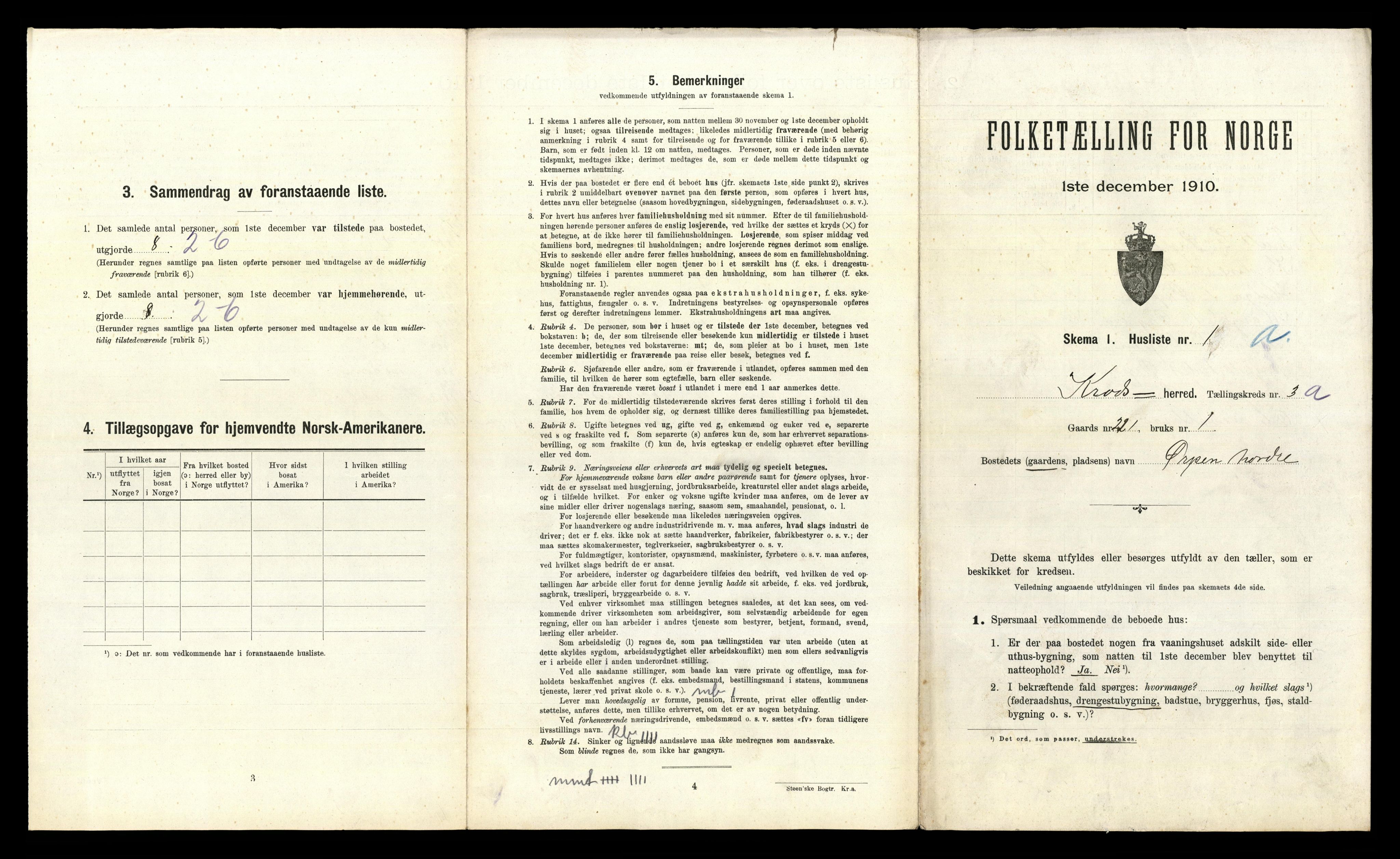 RA, 1910 census for Krødsherad, 1910, p. 475