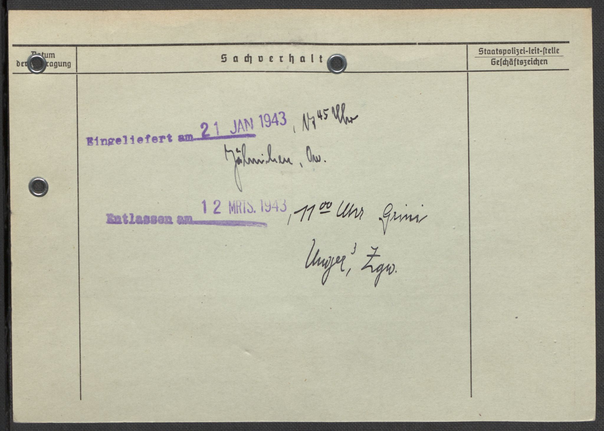 Befehlshaber der Sicherheitspolizei und des SD, AV/RA-RAFA-5969/E/Ea/Eaa/L0002: Register over norske fanger i Møllergata 19: Bj-Eng, 1940-1945, p. 468