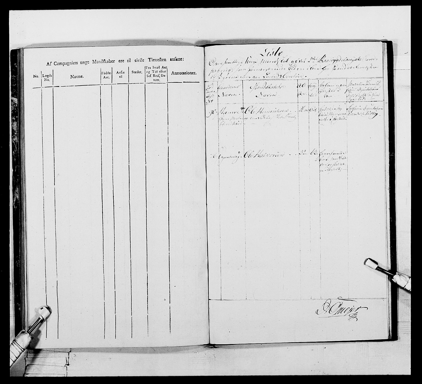 Generalitets- og kommissariatskollegiet, Det kongelige norske kommissariatskollegium, AV/RA-EA-5420/E/Eh/L0111: Vesterlenske nasjonale infanteriregiment, 1810, p. 191