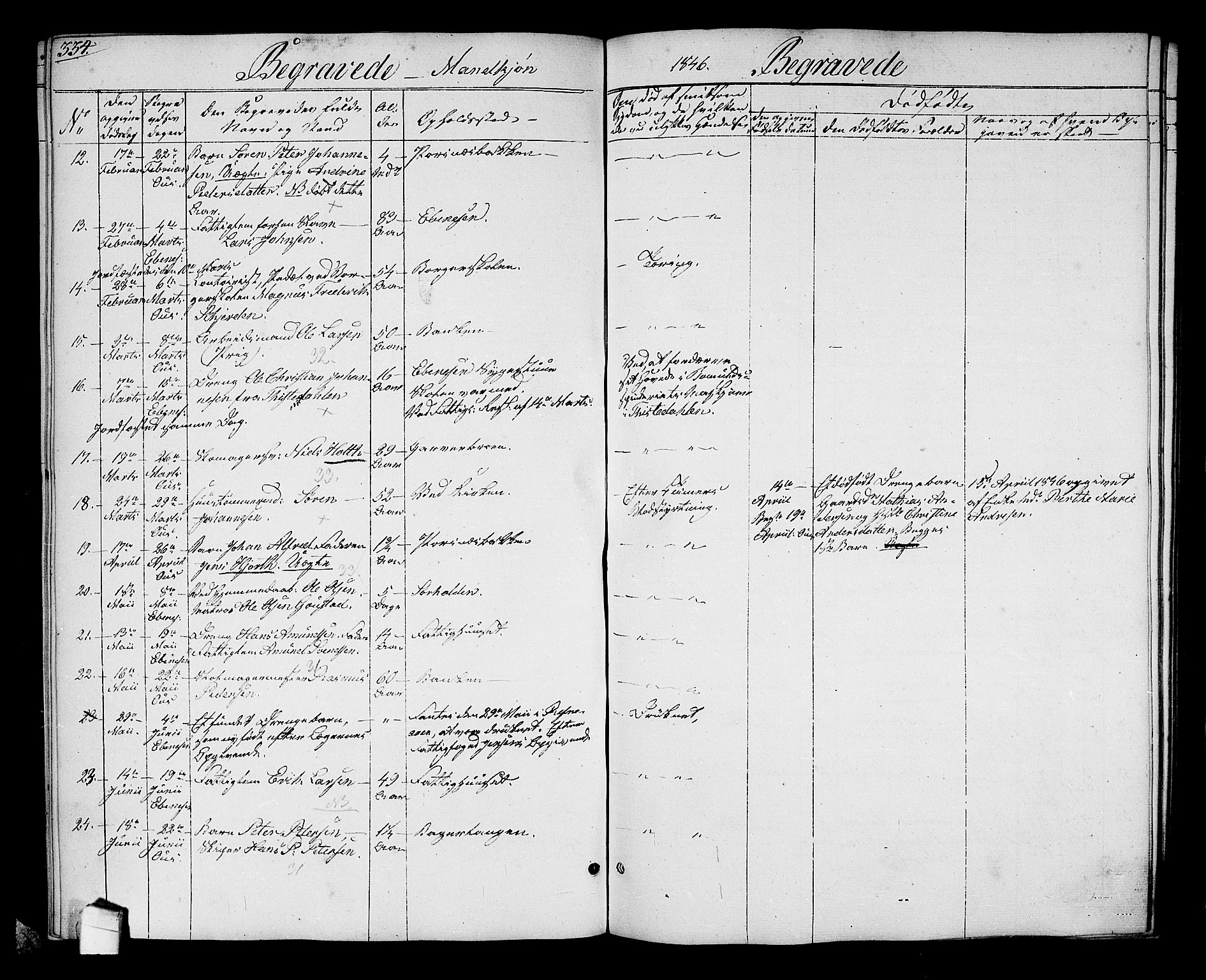 Halden prestekontor Kirkebøker, SAO/A-10909/G/Ga/L0004: Parish register (copy) no. 4, 1845-1854, p. 334