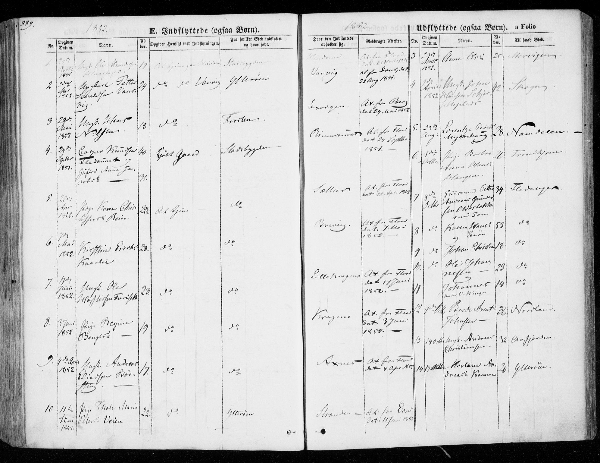 Ministerialprotokoller, klokkerbøker og fødselsregistre - Nord-Trøndelag, SAT/A-1458/701/L0007: Parish register (official) no. 701A07 /1, 1842-1854, p. 339