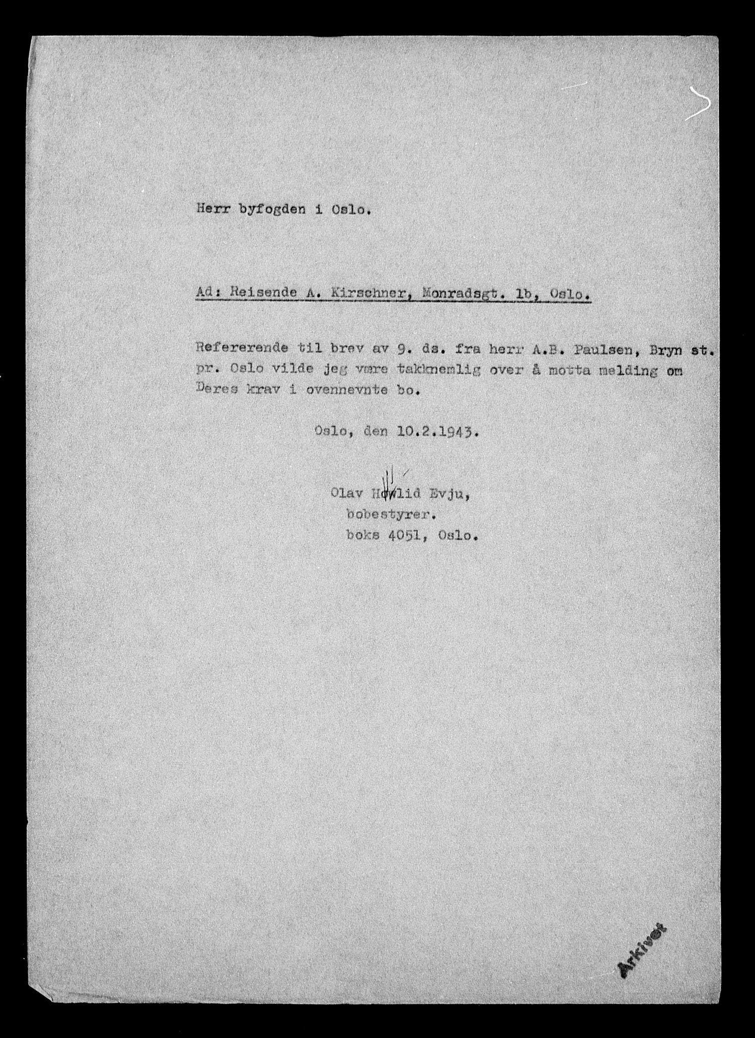 Justisdepartementet, Tilbakeføringskontoret for inndratte formuer, AV/RA-S-1564/H/Hc/Hcc/L0951: --, 1945-1947, p. 445