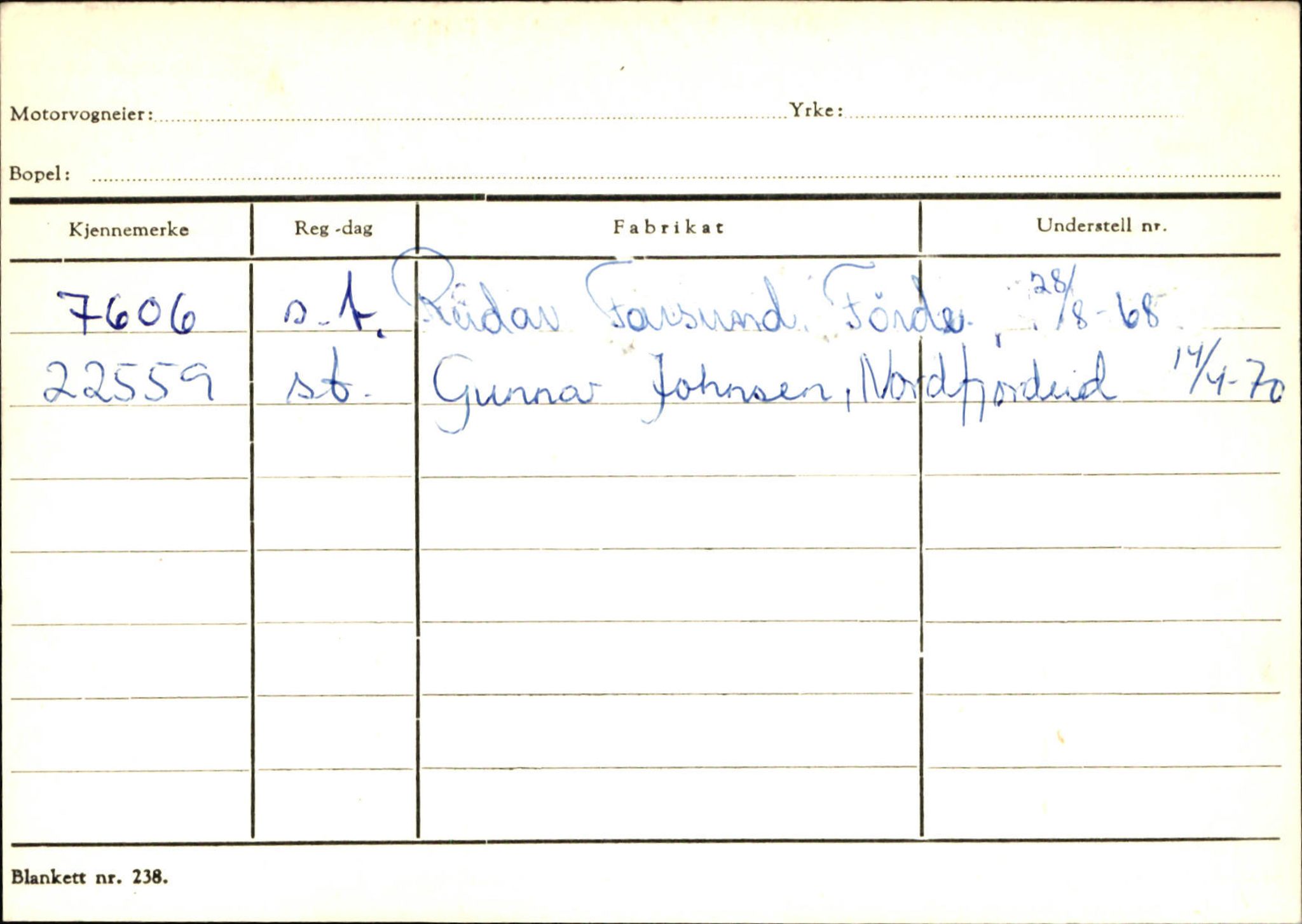 Statens vegvesen, Sogn og Fjordane vegkontor, AV/SAB-A-5301/4/F/L0131: Eigarregister Høyanger P-Å. Stryn S-Å, 1945-1975, p. 2589