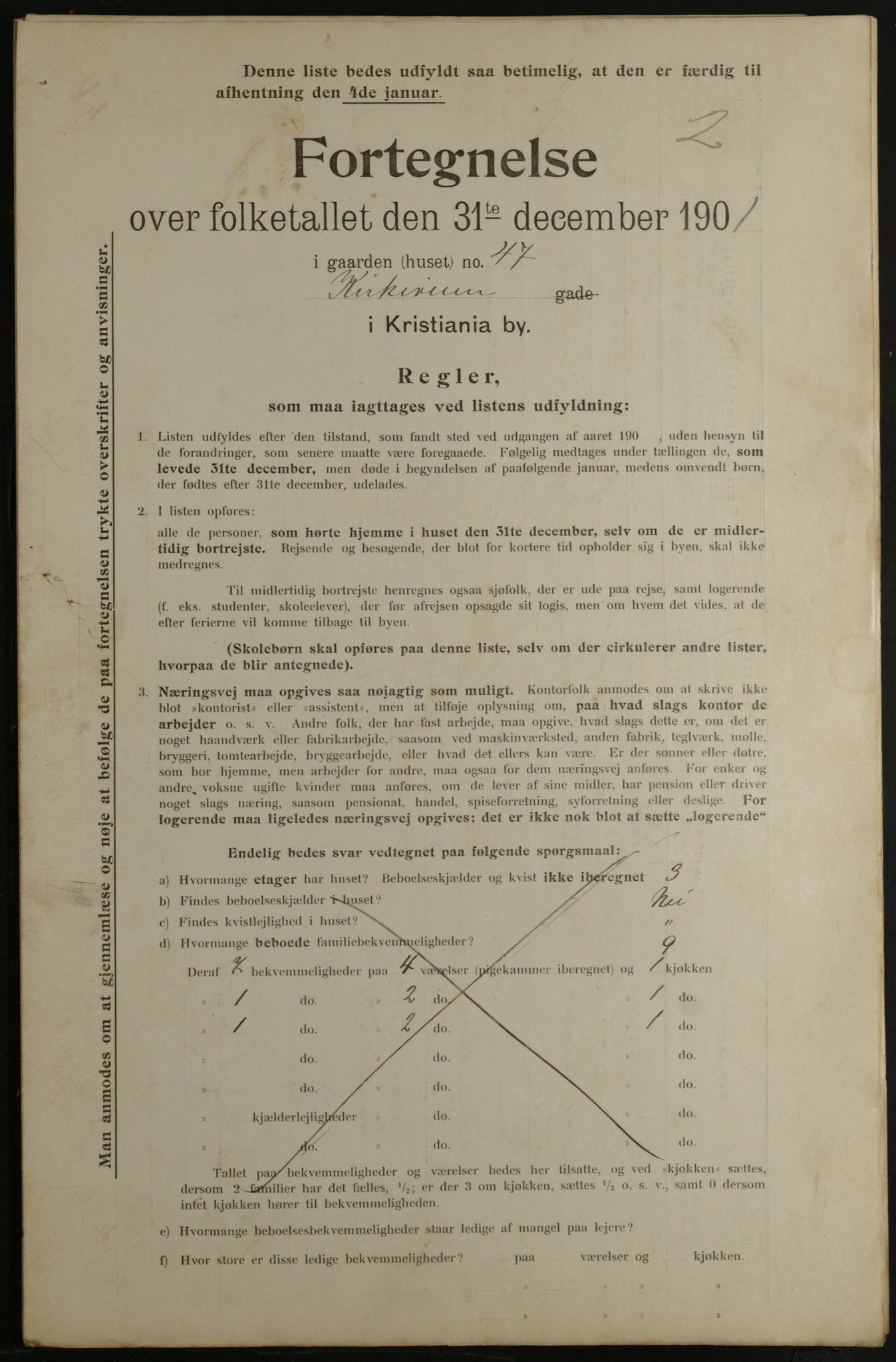 OBA, Municipal Census 1901 for Kristiania, 1901, p. 7949