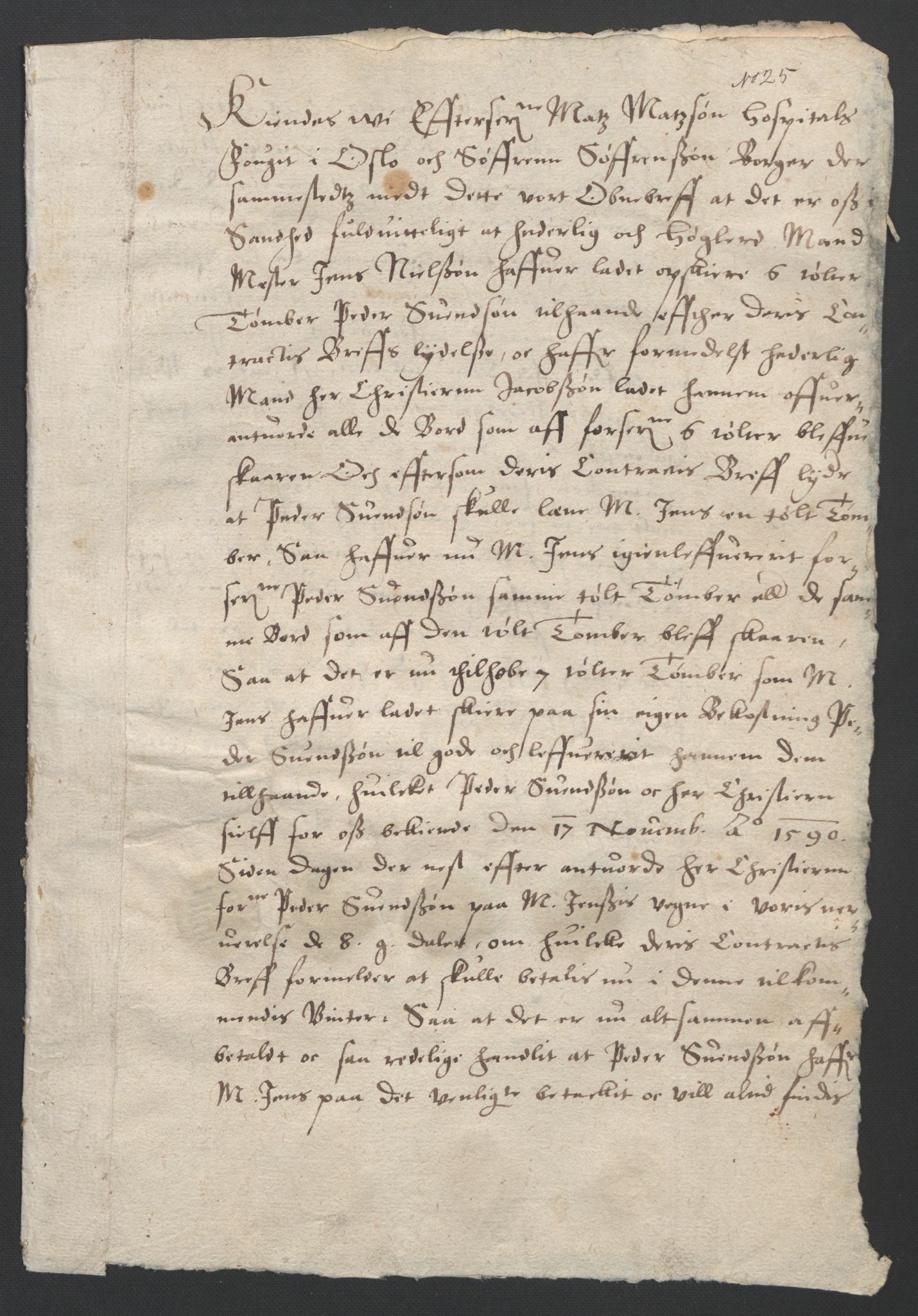 Oslo stiftsdireksjon, AV/SAO-A-11085/G/Gb/L0001: Bispestolens dokumenter, 1584-1612, p. 103