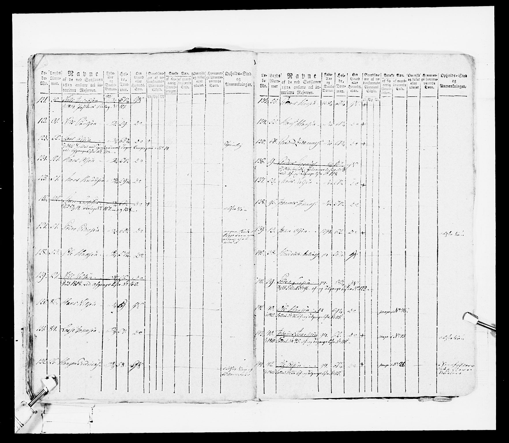 Generalitets- og kommissariatskollegiet, Det kongelige norske kommissariatskollegium, RA/EA-5420/E/Eh/L0099: Bergenhusiske nasjonale infanteriregiment, 1812, p. 488