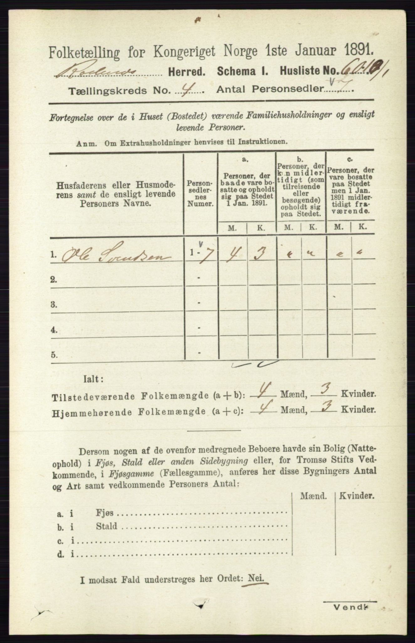 RA, 1891 census for 0120 Rødenes, 1891, p. 1623