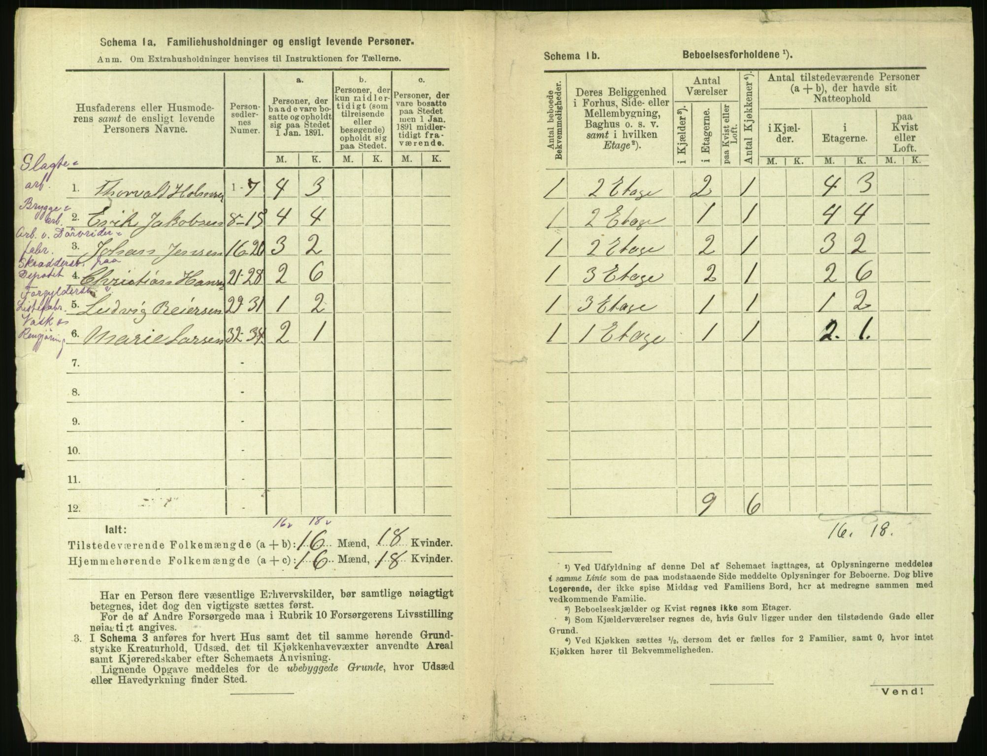 RA, 1891 census for 0301 Kristiania, 1891, p. 119743