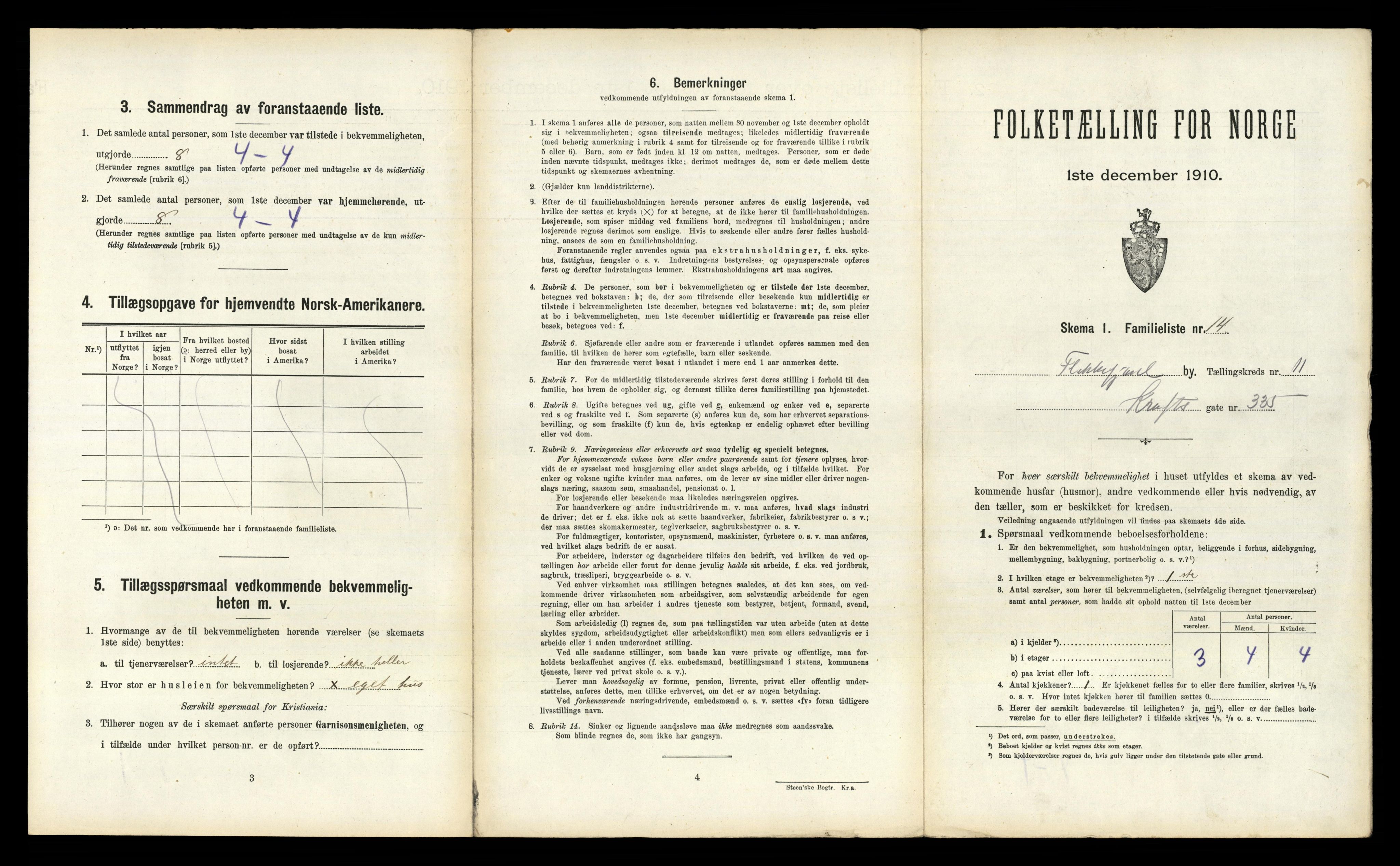 RA, 1910 census for Flekkefjord, 1910, p. 1024