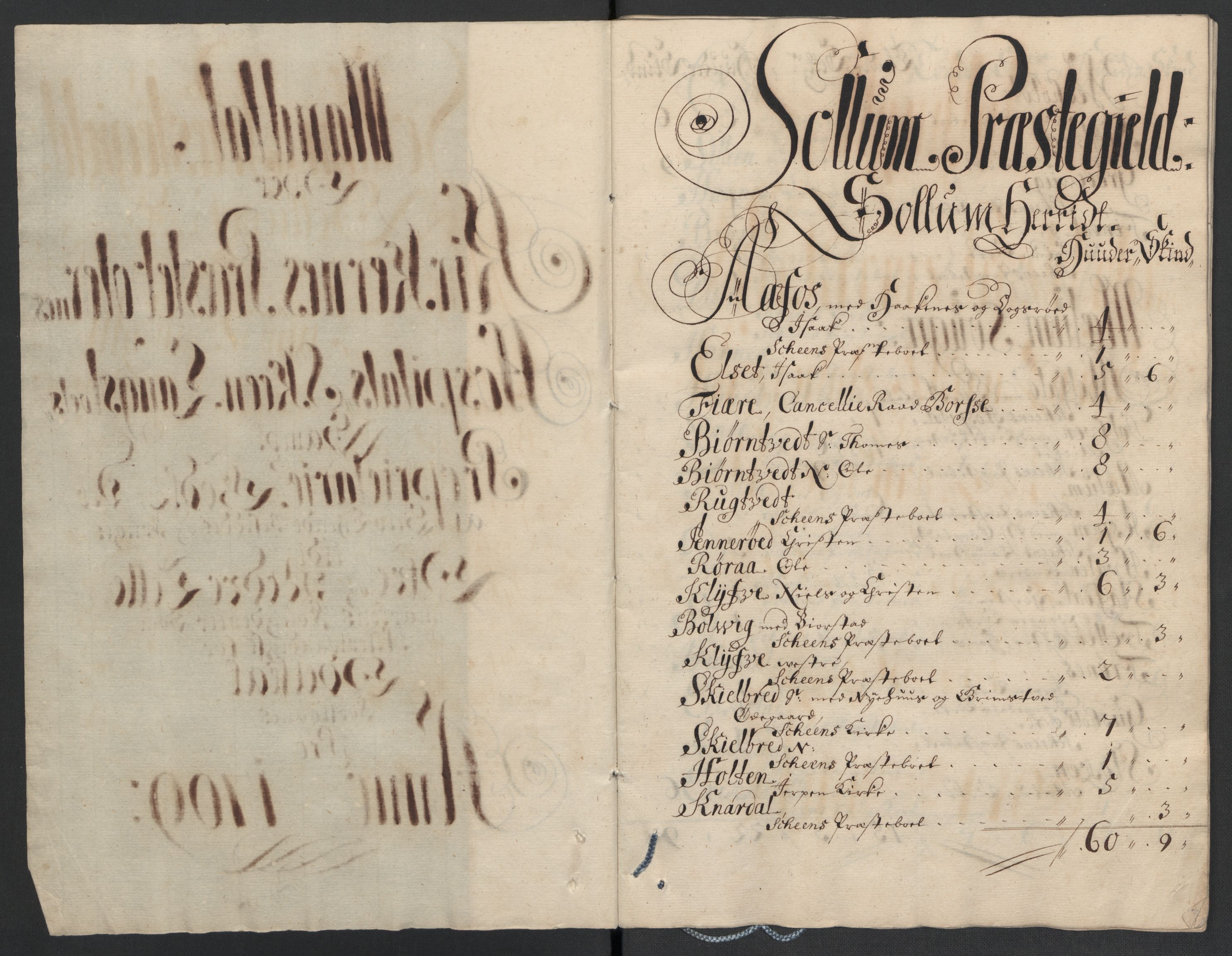 Rentekammeret inntil 1814, Reviderte regnskaper, Fogderegnskap, RA/EA-4092/R36/L2118: Fogderegnskap Øvre og Nedre Telemark og Bamble, 1708-1709, p. 202