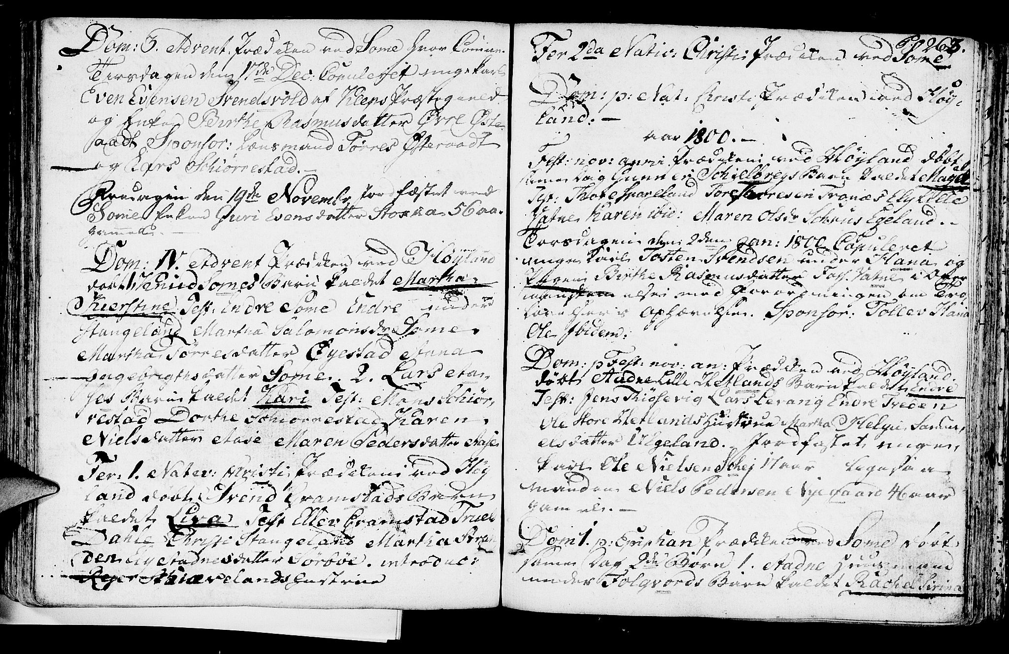 Høyland sokneprestkontor, SAST/A-101799/001/30BA/L0004: Parish register (official) no. A 4, 1784-1803, p. 263