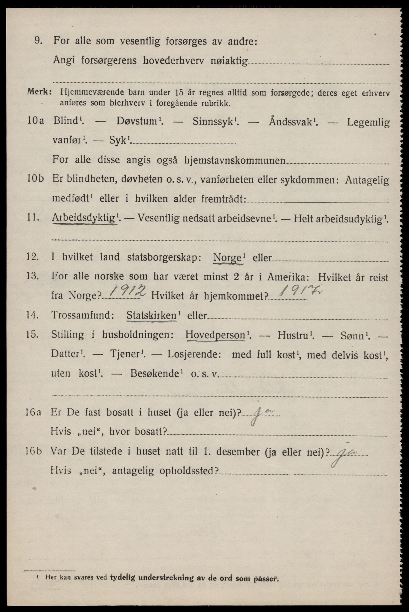 SAST, 1920 census for Avaldsnes, 1920, p. 2894