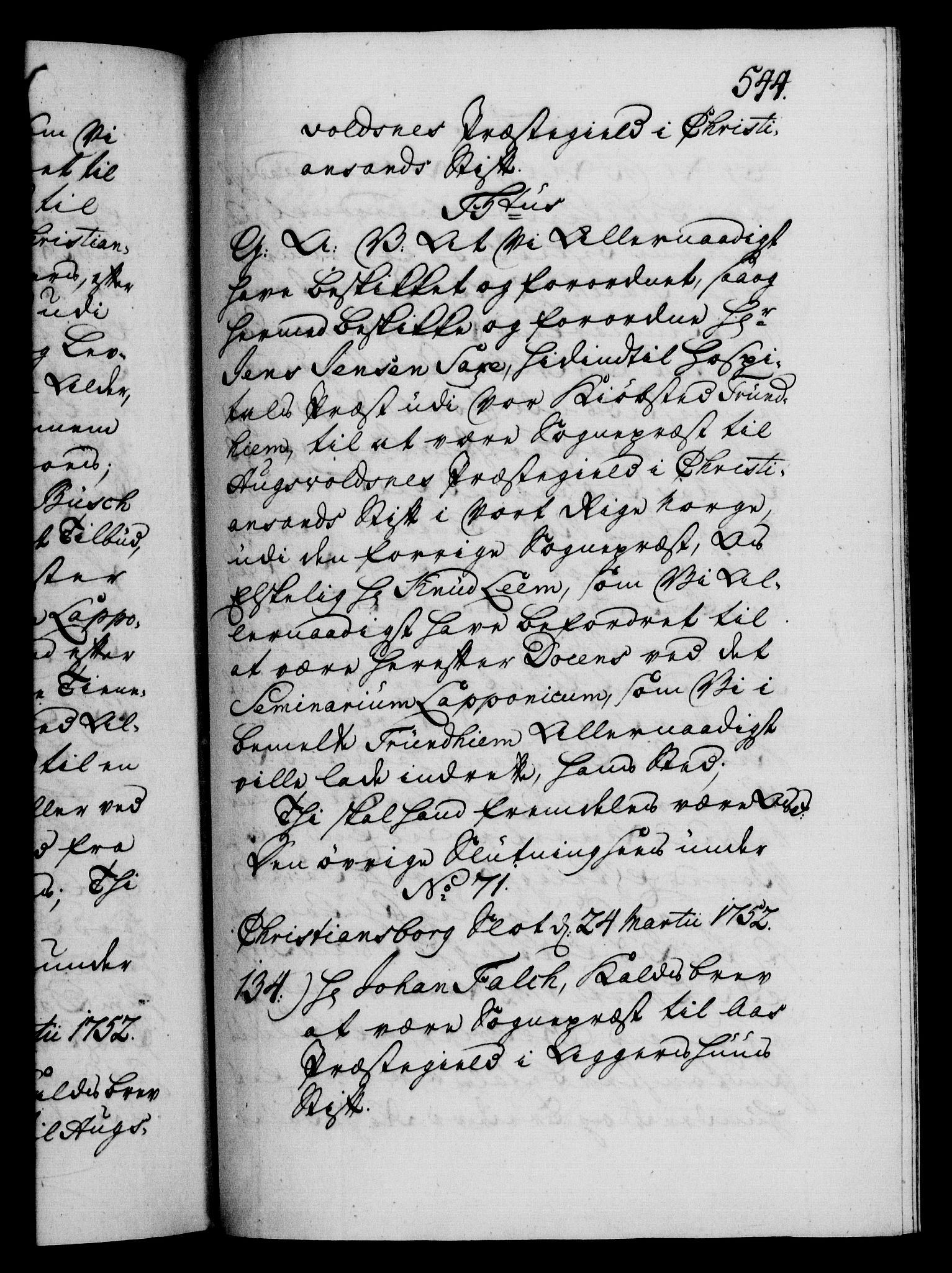 Danske Kanselli 1572-1799, RA/EA-3023/F/Fc/Fca/Fcaa/L0037: Norske registre, 1751-1752, p. 544a