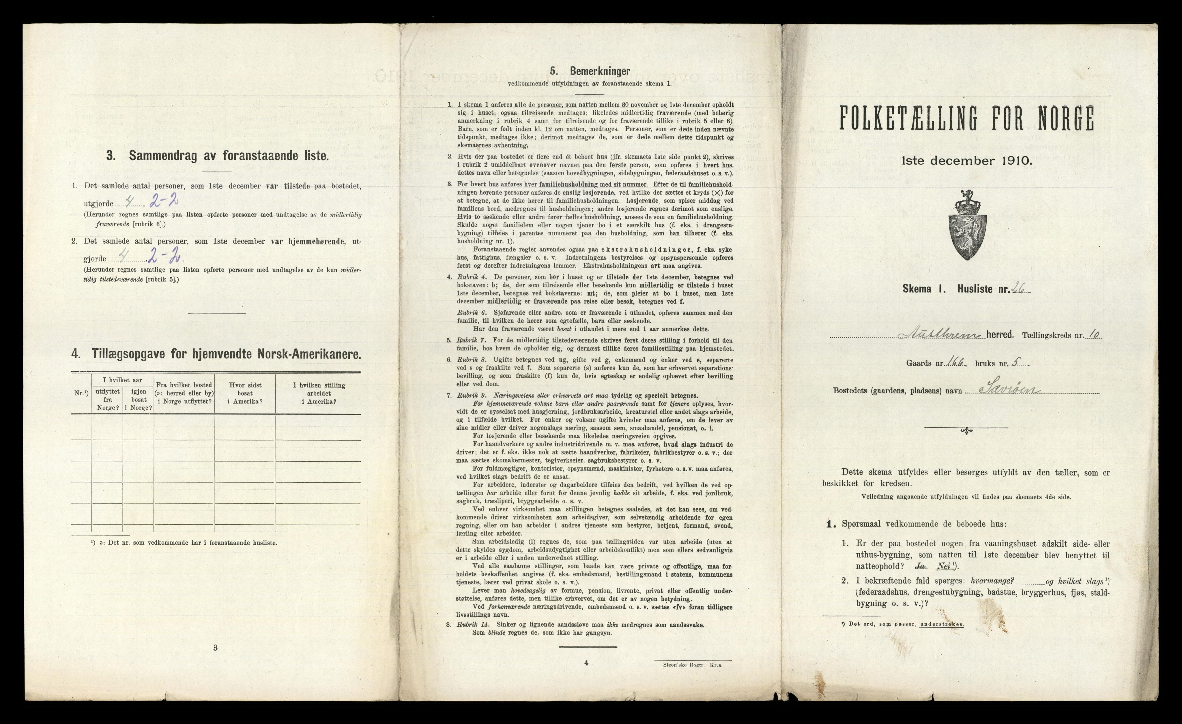 RA, 1910 census for Austrheim, 1910, p. 668