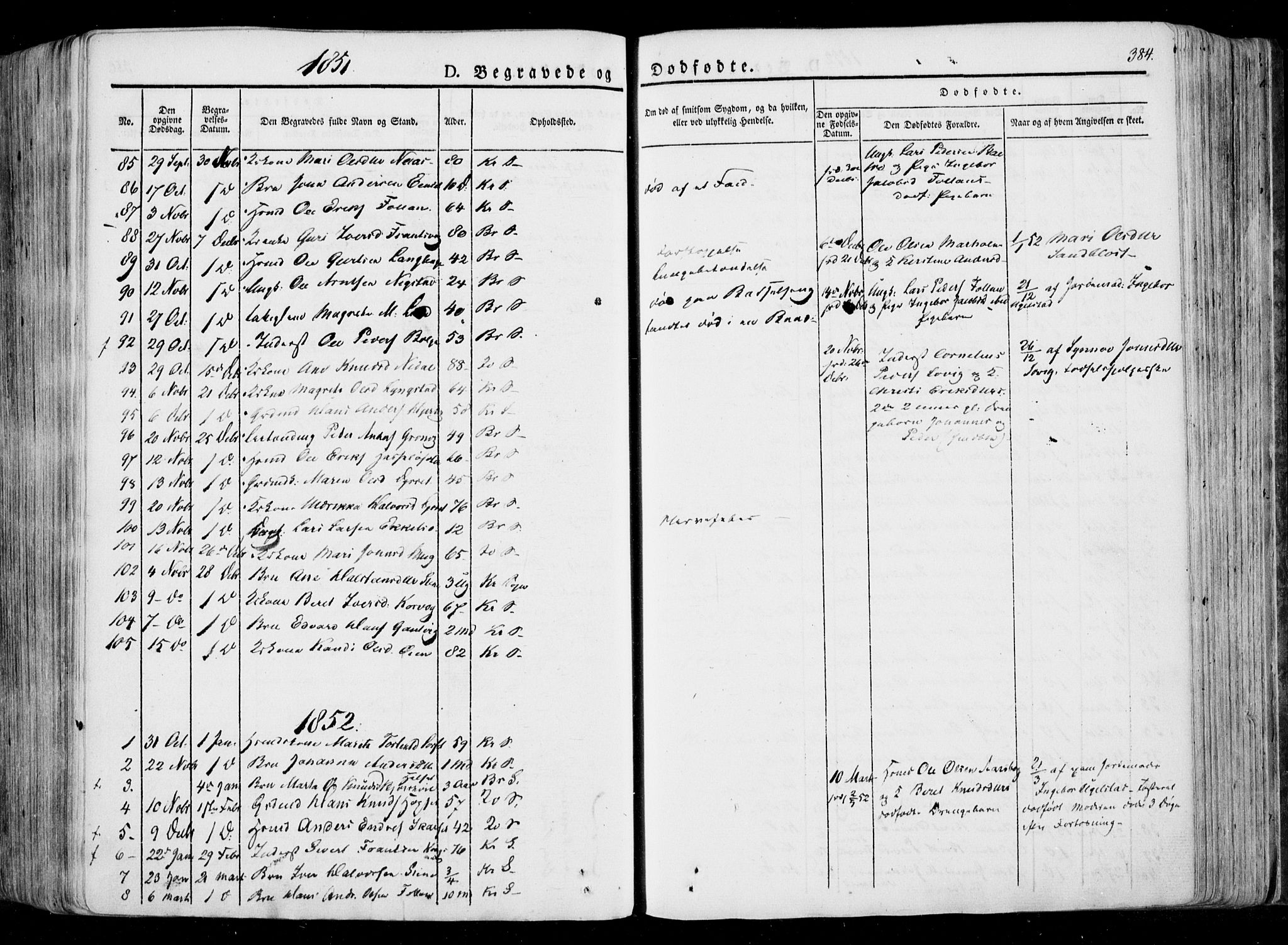 Ministerialprotokoller, klokkerbøker og fødselsregistre - Møre og Romsdal, SAT/A-1454/568/L0803: Parish register (official) no. 568A10, 1830-1853, p. 384