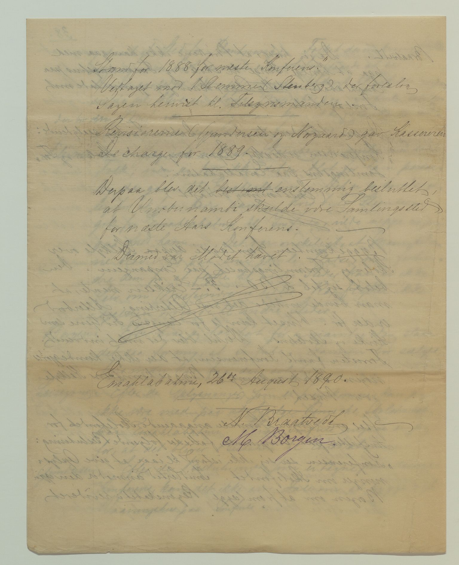 Det Norske Misjonsselskap - hovedadministrasjonen, VID/MA-A-1045/D/Da/Daa/L0038/0004: Konferansereferat og årsberetninger / Konferansereferat fra Sør-Afrika., 1890