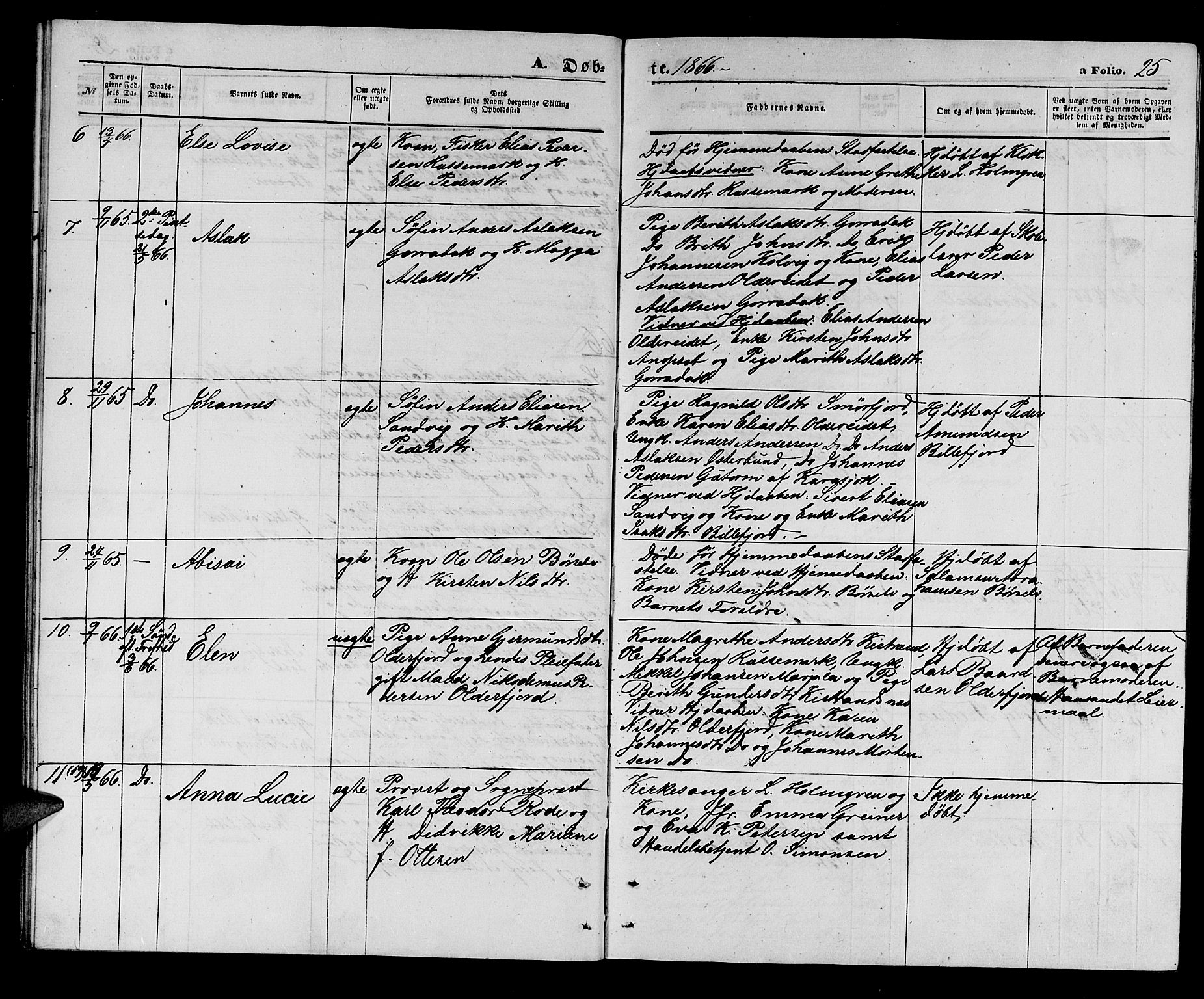 Kistrand/Porsanger sokneprestembete, AV/SATØ-S-1351/H/Hb/L0002.klokk: Parish register (copy) no. 2, 1862-1873, p. 25