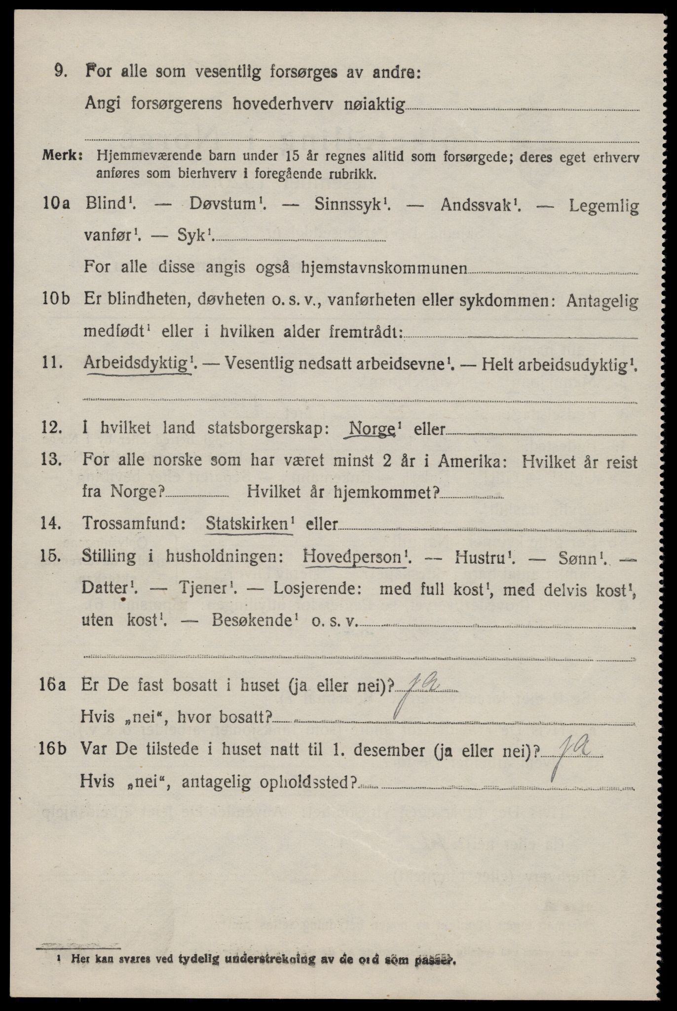 SAST, 1920 census for Vikedal, 1920, p. 3760