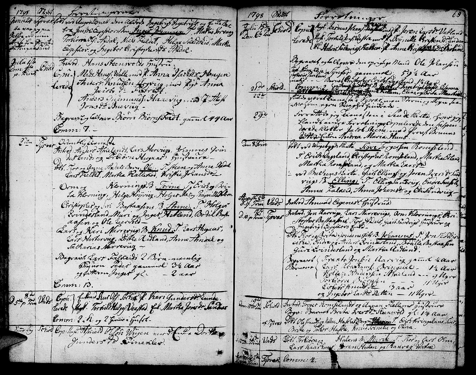 Skjold sokneprestkontor, AV/SAST-A-101847/H/Ha/Haa/L0002: Parish register (official) no. A 2, 1786-1815, p. 68