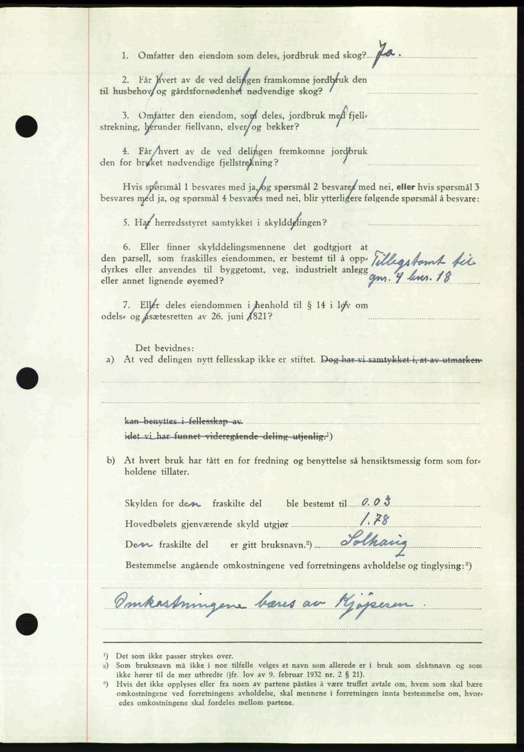 Nedenes sorenskriveri, AV/SAK-1221-0006/G/Gb/Gba/L0056: Mortgage book no. A8, 1946-1947, Diary no: : 1107/1946