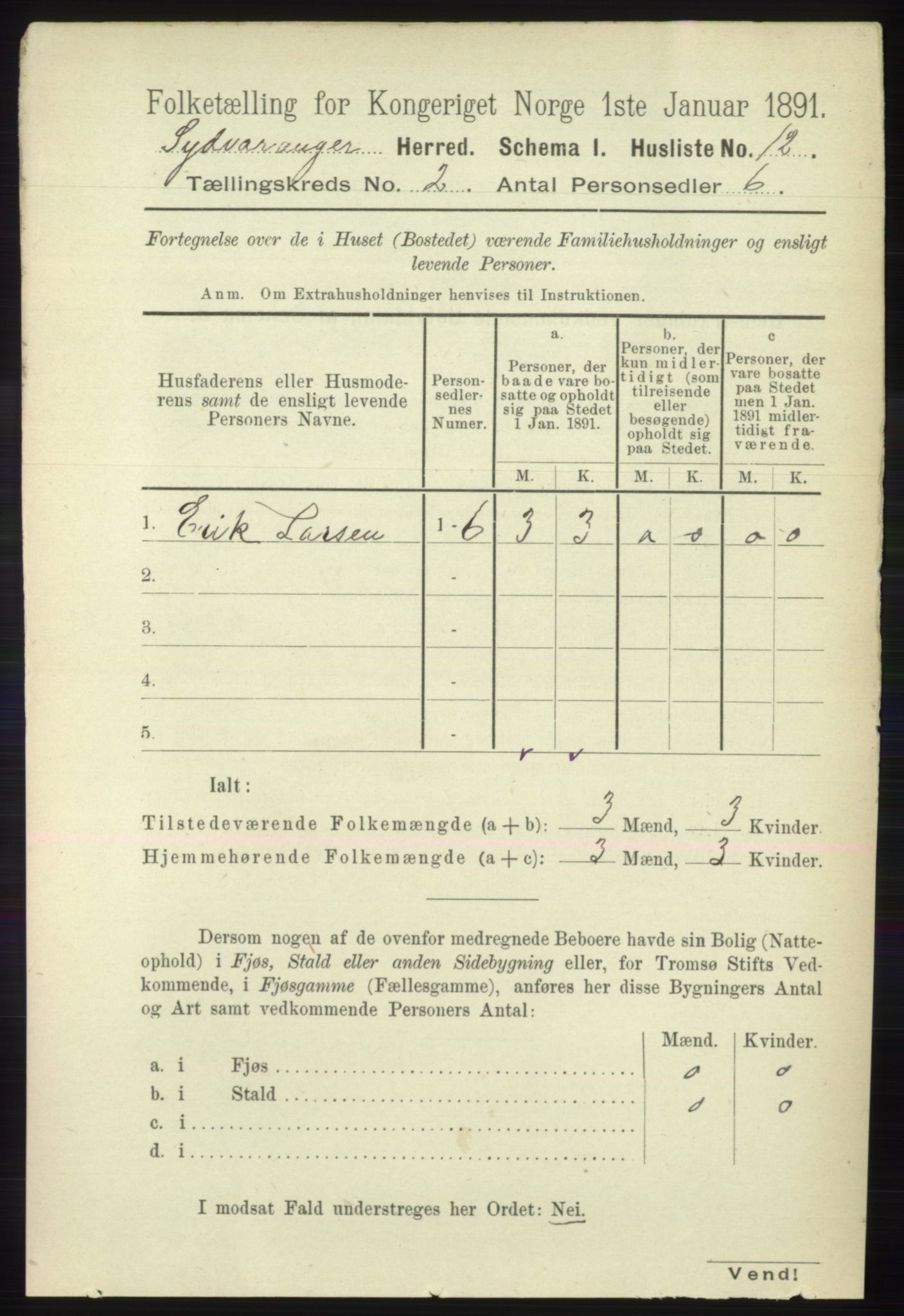 RA, 1891 census for 2030 Sør-Varanger, 1891, p. 365