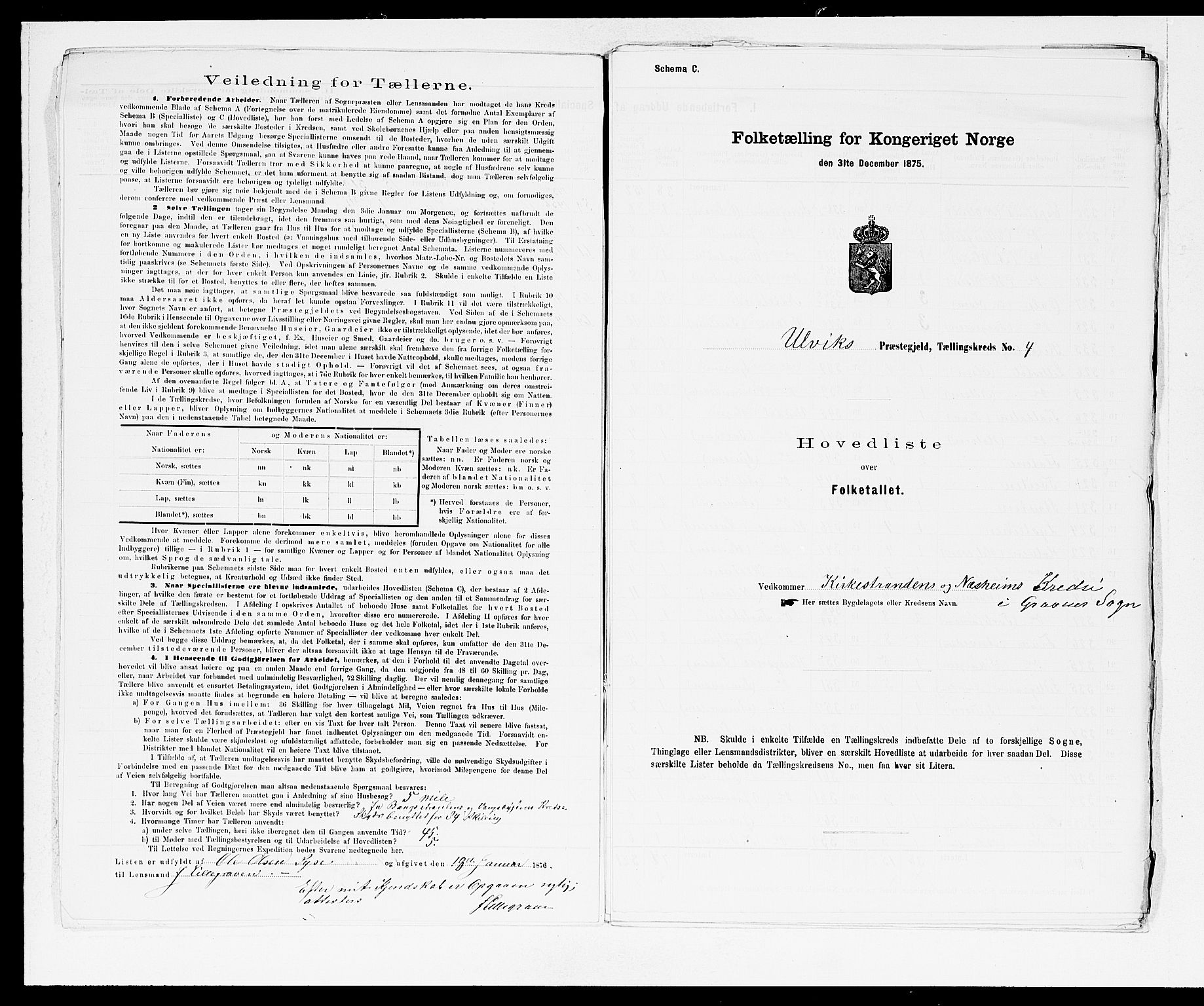 SAB, 1875 census for 1233P Ulvik, 1875, p. 10