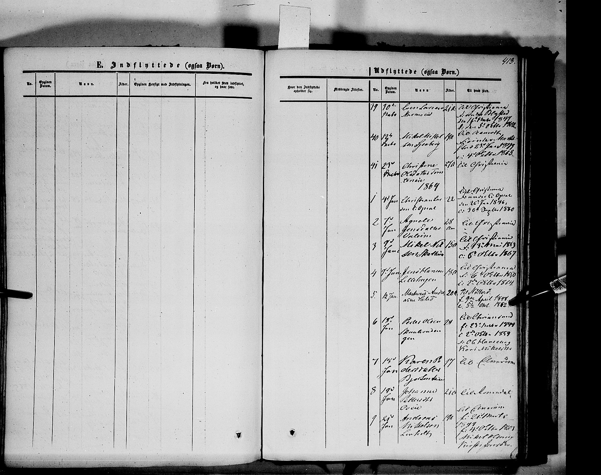 Vang prestekontor, Hedmark, AV/SAH-PREST-008/H/Ha/Haa/L0012: Parish register (official) no. 12, 1855-1870, p. 413