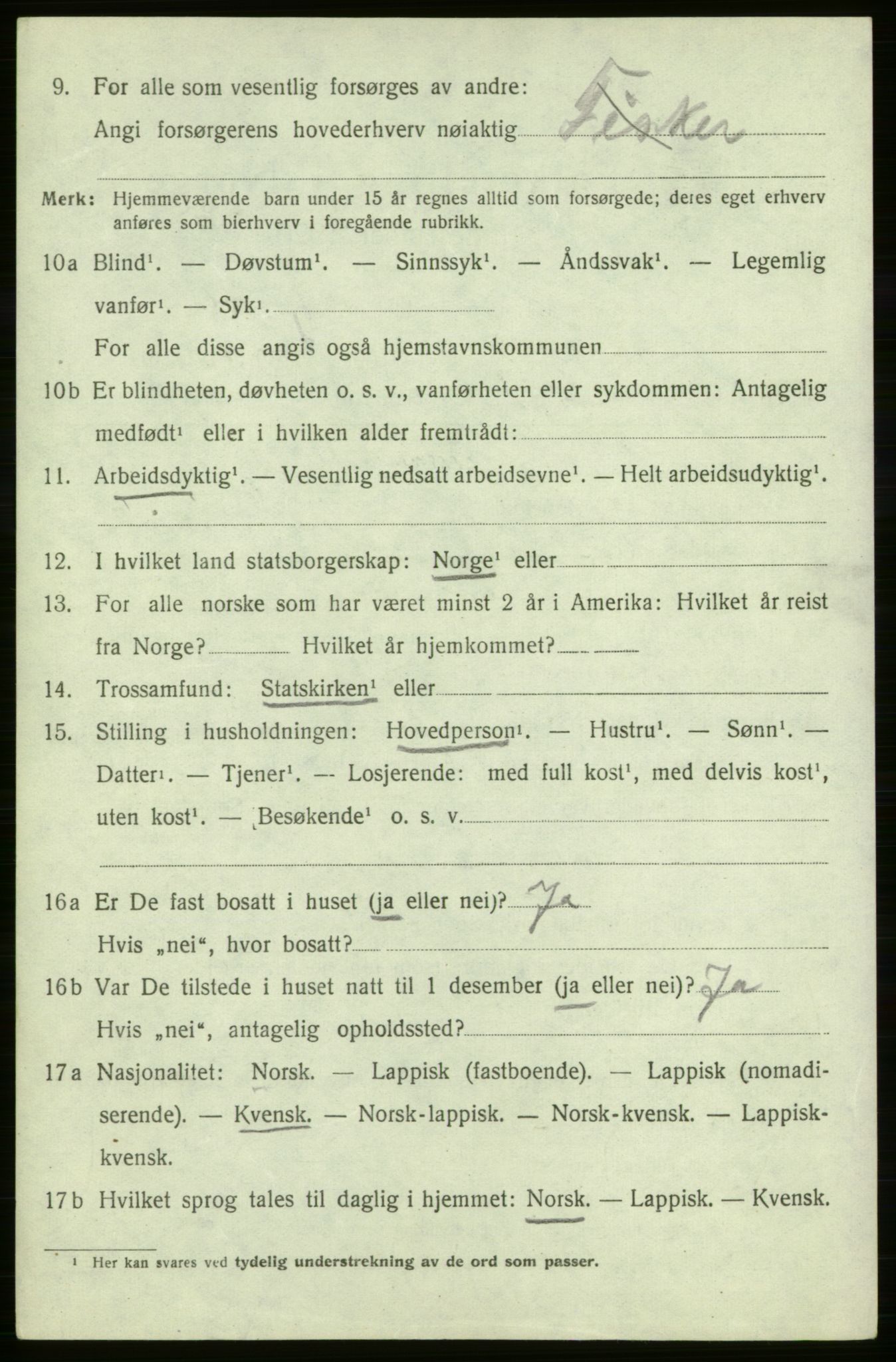 SATØ, 1920 census for Måsøy, 1920, p. 1181
