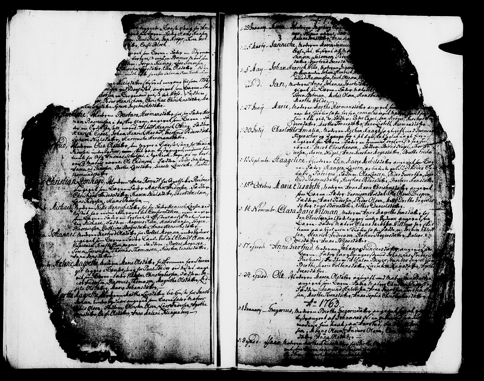 Domkirken sokneprestembete, SAB/A-74801/H/Haa/L0003: Parish register (official) no. A 3, 1758-1789, p. 3